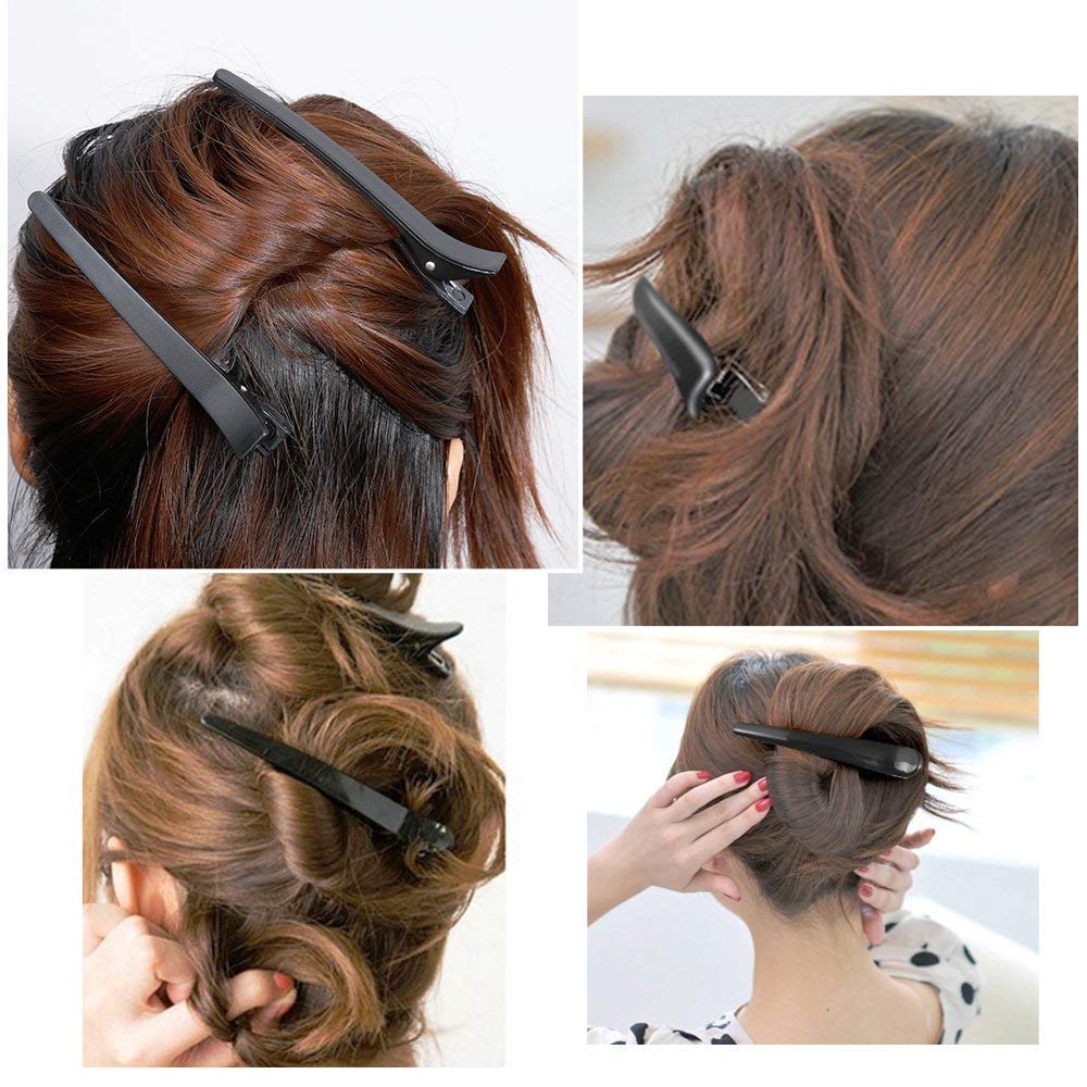 12pcs Hair Clips for Styling Sectioning + 1pcs Antistatic Parting Comb for Women Girl Stylist Hair Braiding Cutting Hairdressing Salon Tool by JT JUSTIME