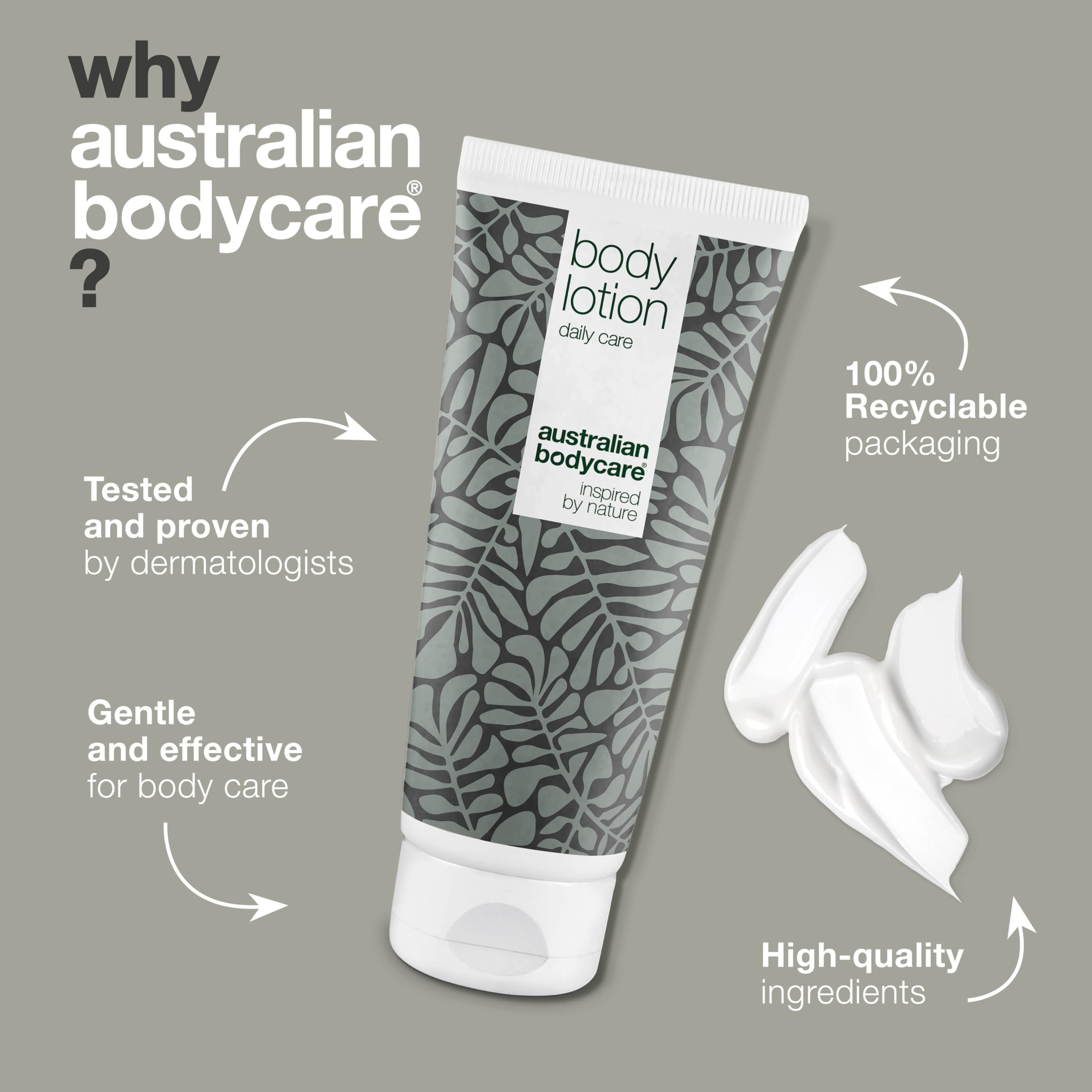 Australian Bodycare Body Lotion for Women & Men 200 ml | Tea Tree Oil Body Lotion against Dry Skin | Daily care Relieve pimples, Ringworm, Fungus, Jock Itch, Acne, Body Odor & smelly feet