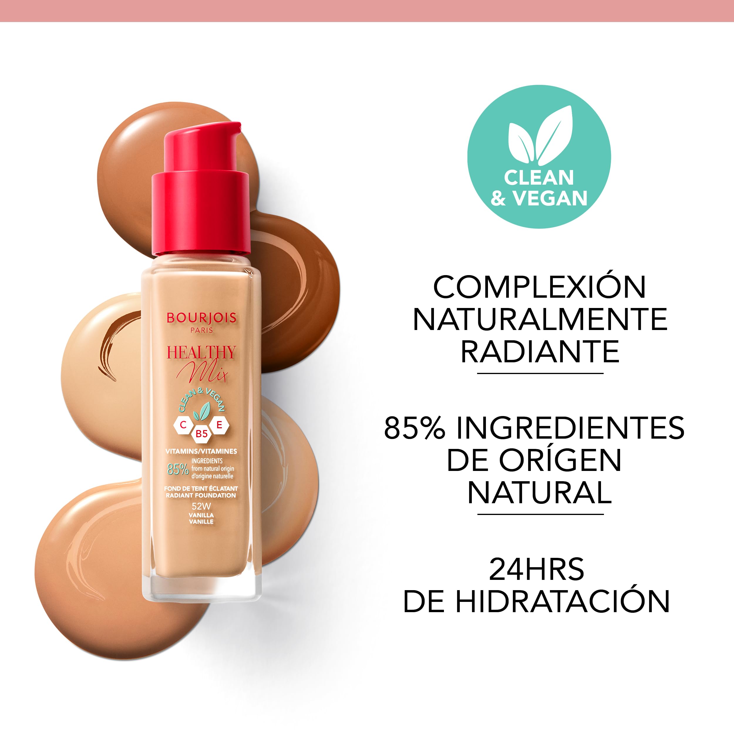Bourjois Healthy Mix Clean and Vegan Foundation 30ml - 50.5N Light Ivory