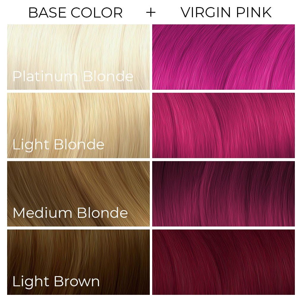 ARCTIC FOX 100% Vegan & Cruelty Free Vibrant Semi Permanent Hair Colour Dye - Virgin Pink 165 ml e