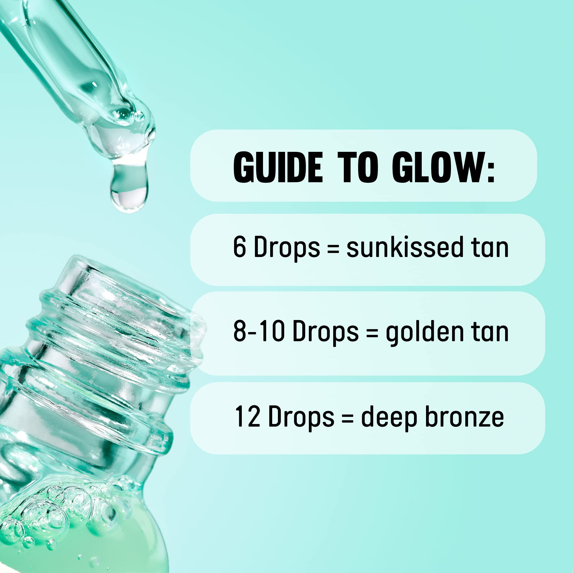 Isle of Paradise Self-Tanning Body Drops, Green: For Medium Skin Tones, 75ml