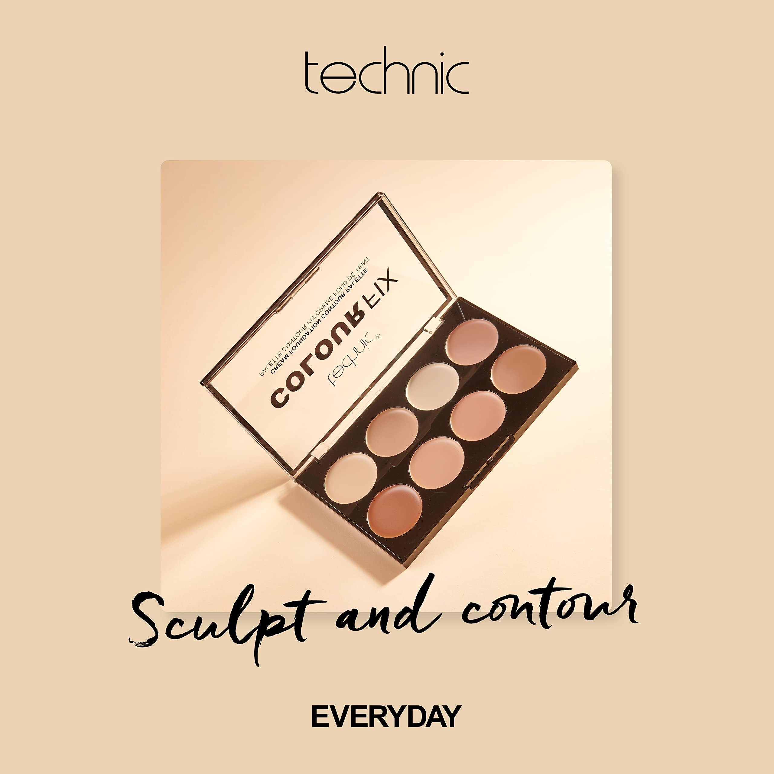 Technic Colour Fix Cream 8 Colour Foundation Contour Palette