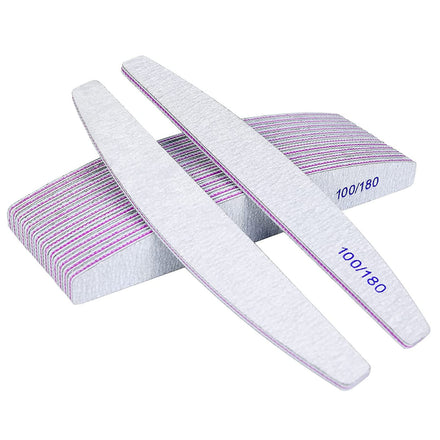 URAQT Professional Nail File 16 Pieces, 100/180 Grit Washable Nail File, Double Sided – Hair Salon, Pets (White)