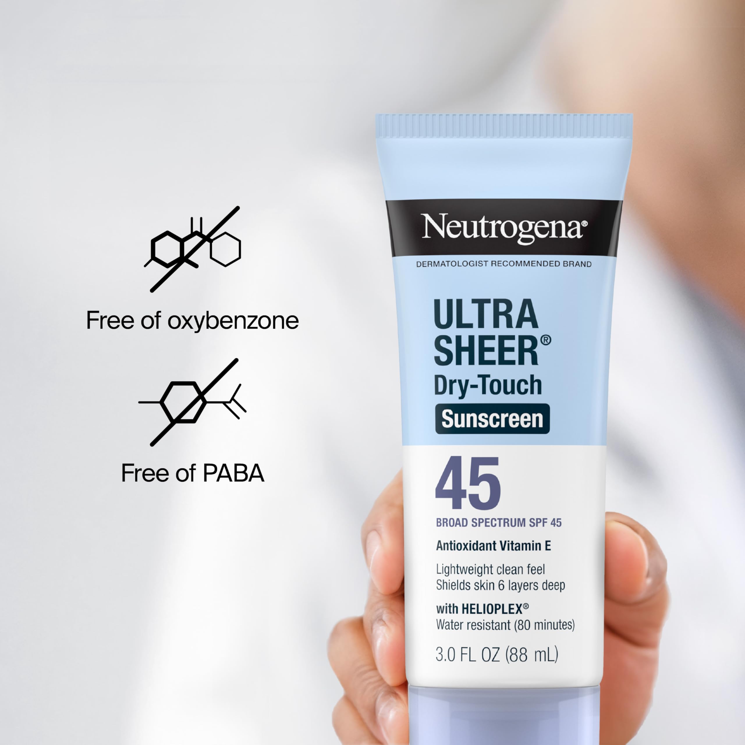 Neutrogena Ultra Sheer Sunscreen SPF 45 Twin Pack, 6 oz. by Neutrogena