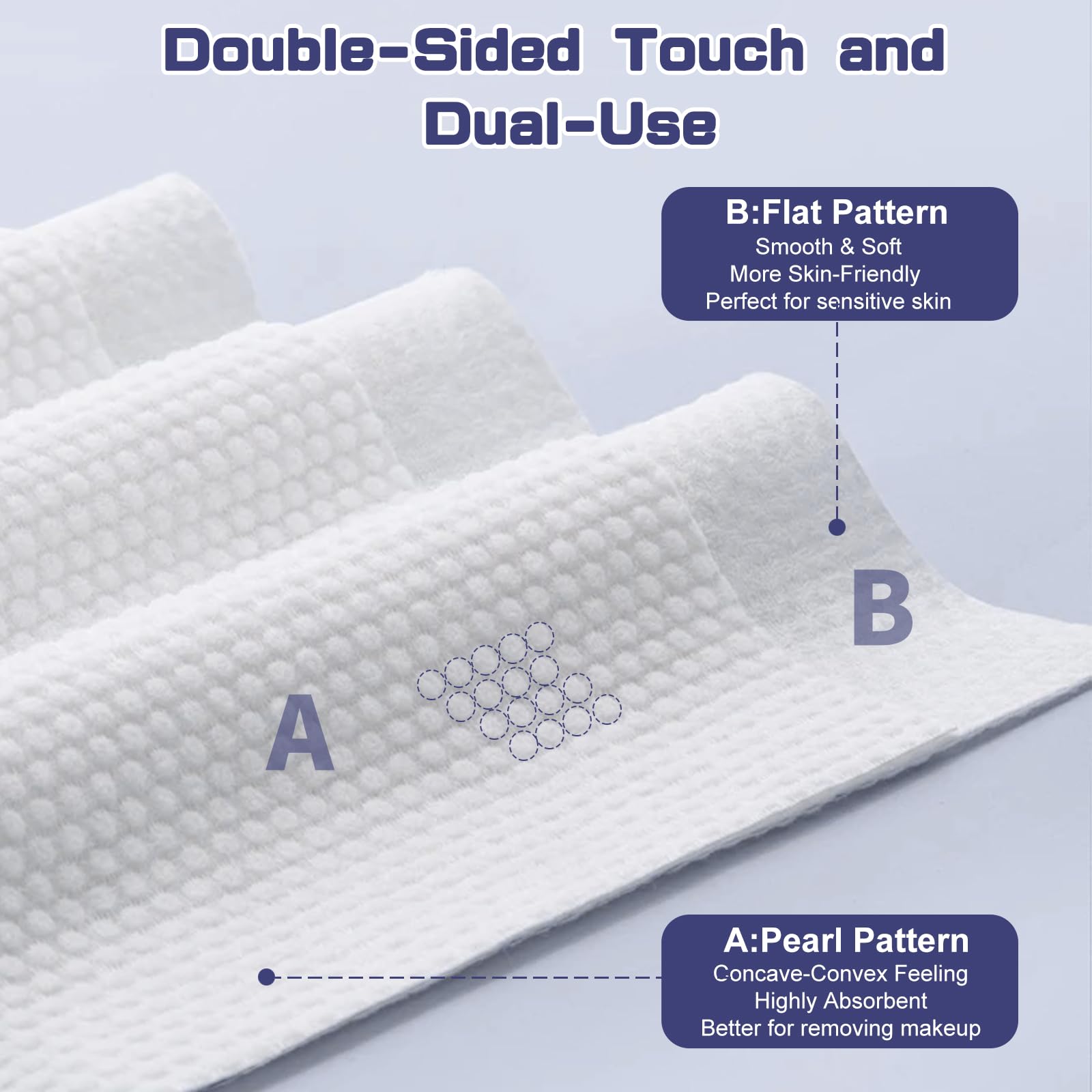 Disposable Face Towel, 200 Count Face Towels for Washing Soft Cotton Dry Wipes Facial Cloths Towelettes for Washing and Drying, Facial Tissue for Cleansing, Skincare and Makeup Remover