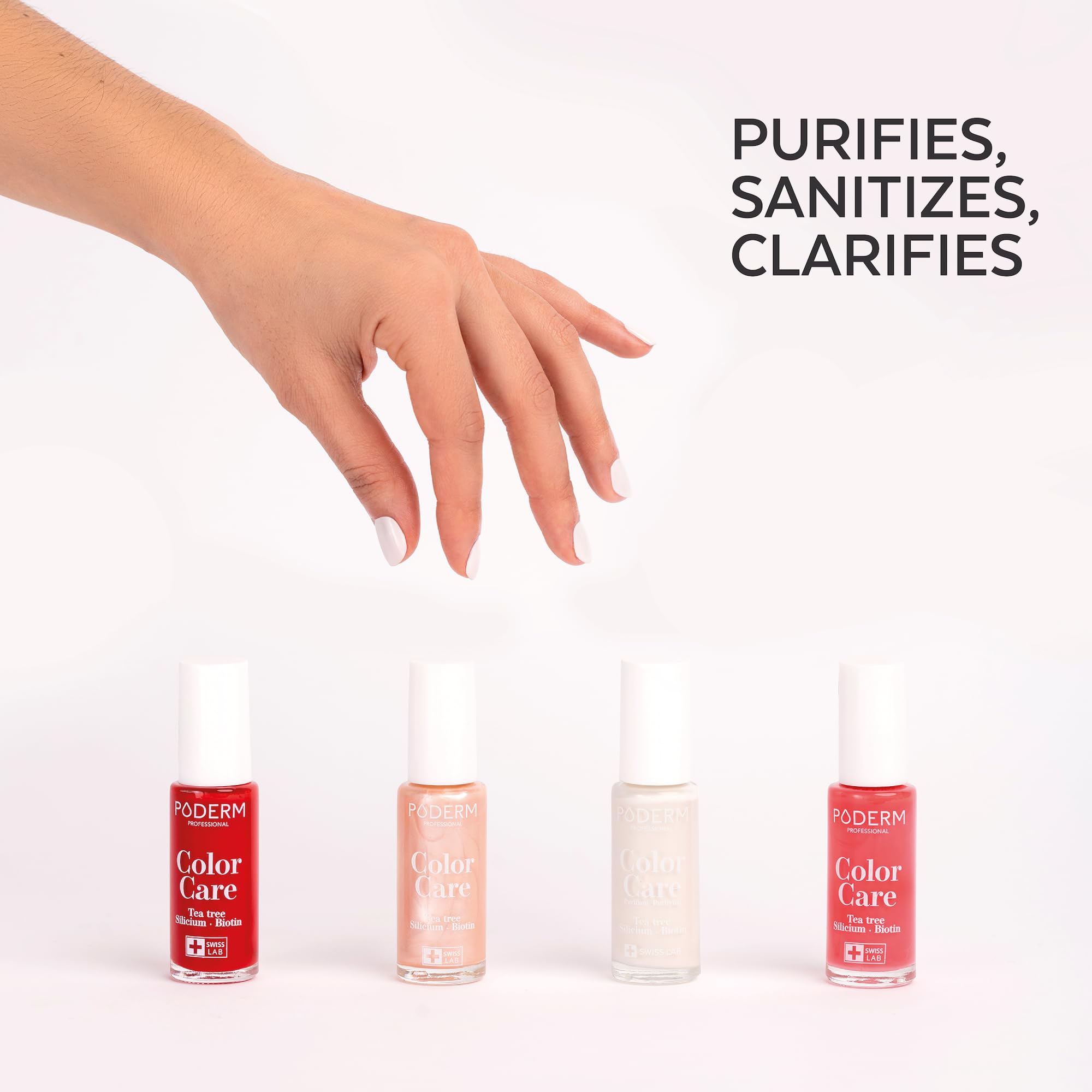 PODERM Swiss-Made Antifungal Nail Polish β Terracotta | Breathable Treatment with Tea Tree, Silicon & Biotin | Strengthens, Repairs & Conceals Yellow, Brittle & Damaged Nails | Podiatrist-Developed