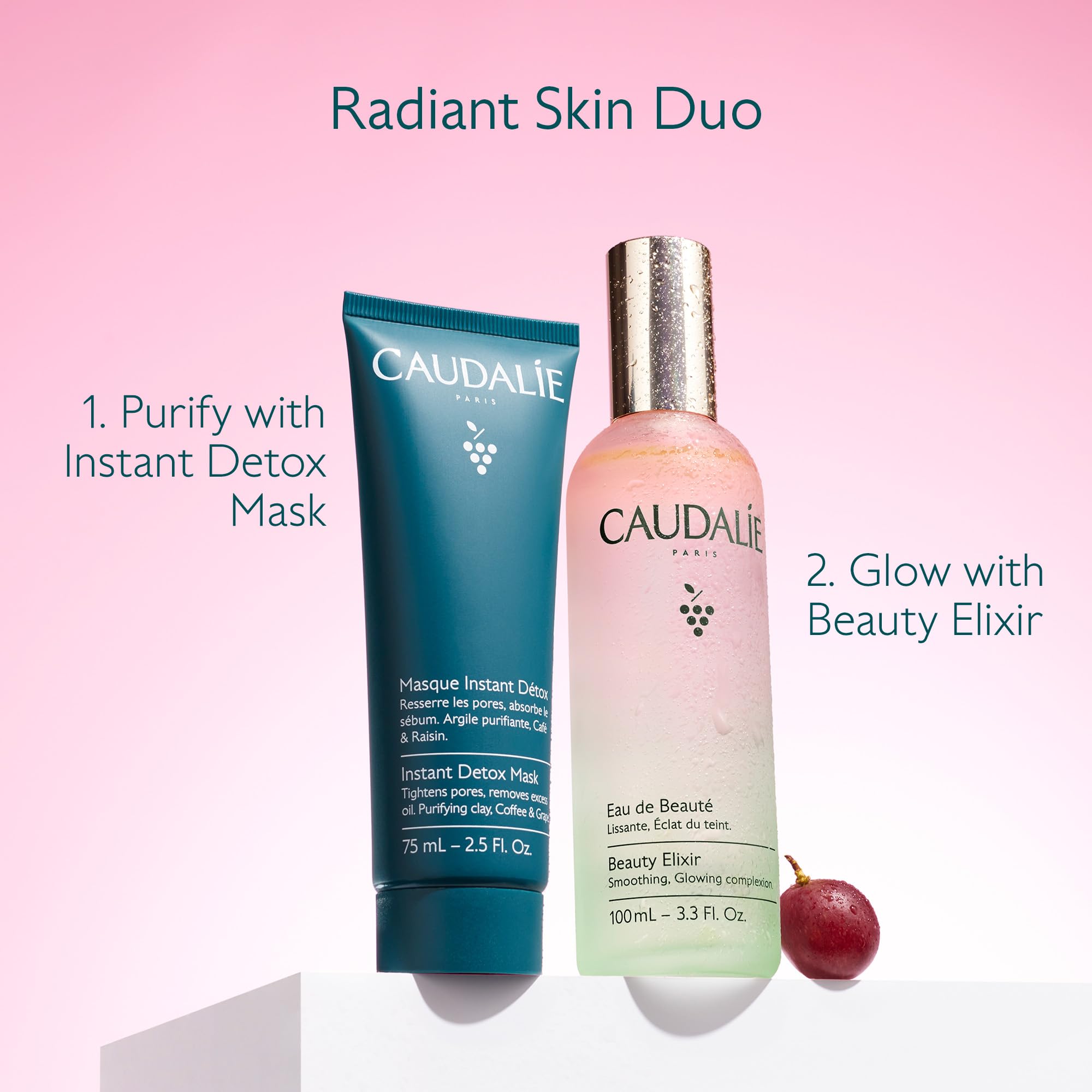 Caudalie Beauty Elixir Face Mist: Toner That Tightens Pores + Reduces Dullness + Sets Makeup