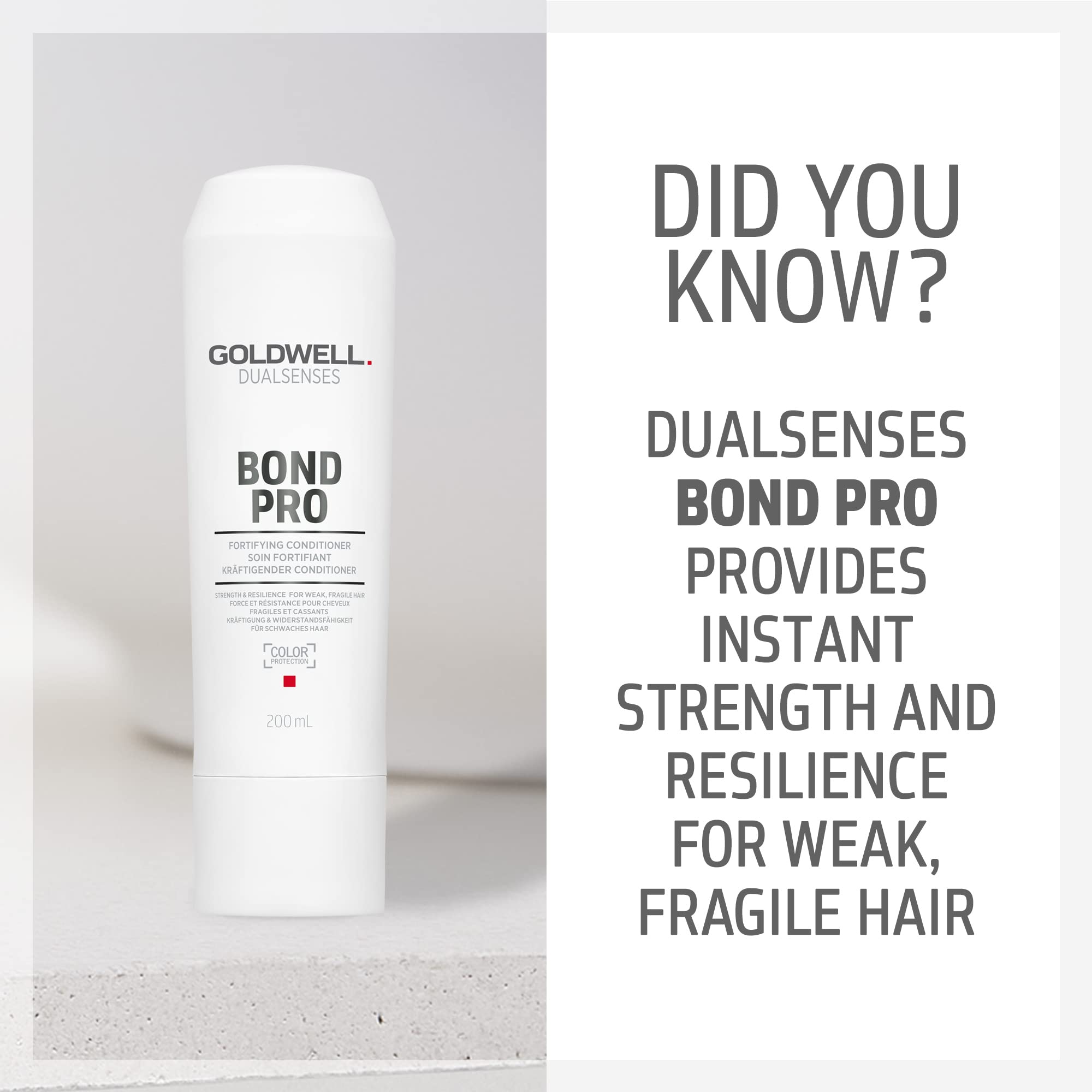 Goldwell Dualsenses Bond Pro, Fortifying Conditioner for Weak and Fragile Hair, 200ml