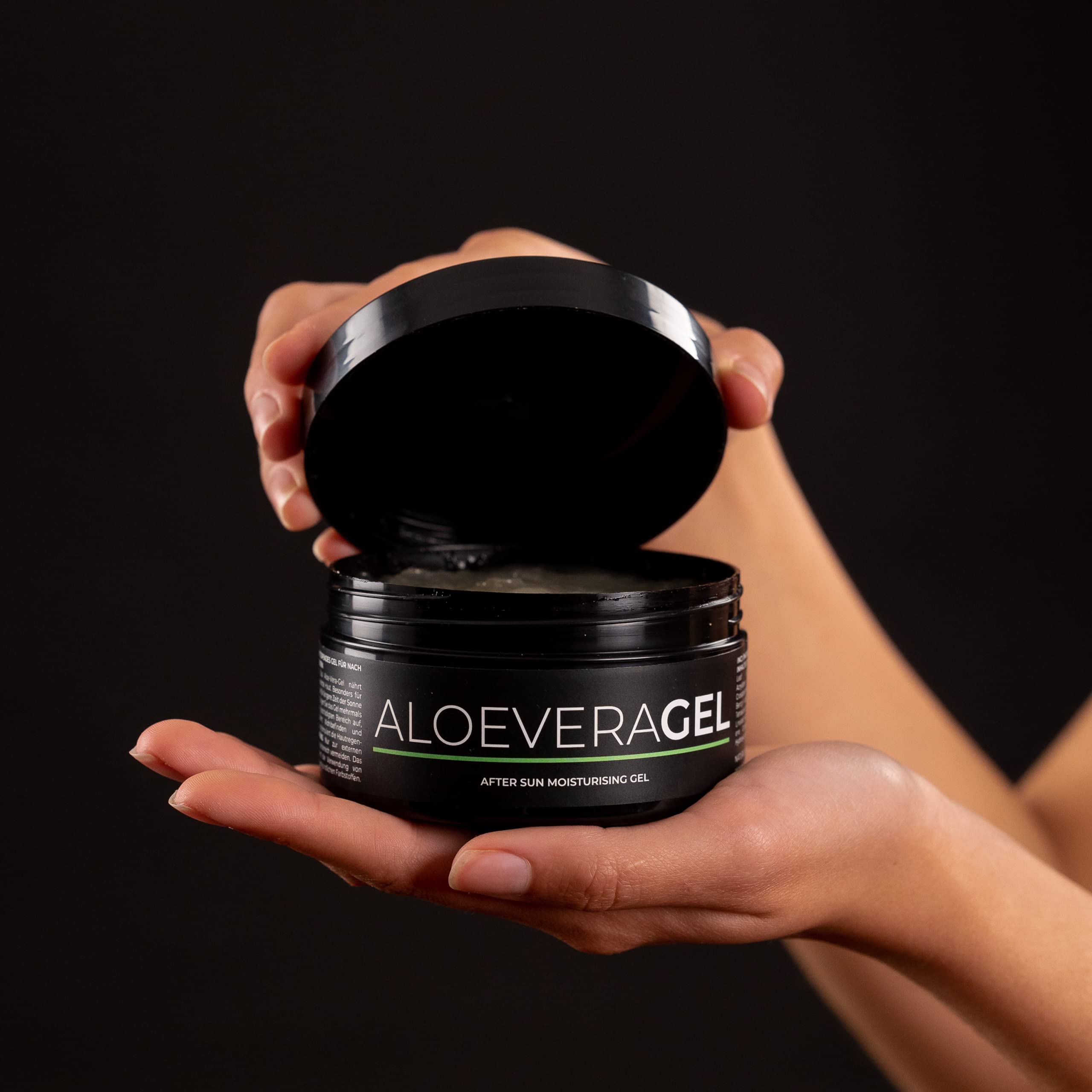 BYROKKO Aloe Vera Gel After Sun, Cooling Gel for Sunburn Relief, Face & Body, Fast Absorbing, Non-Sticky Moisturizer with Panthenol, Vegan & Cruelty-Free, 215ml