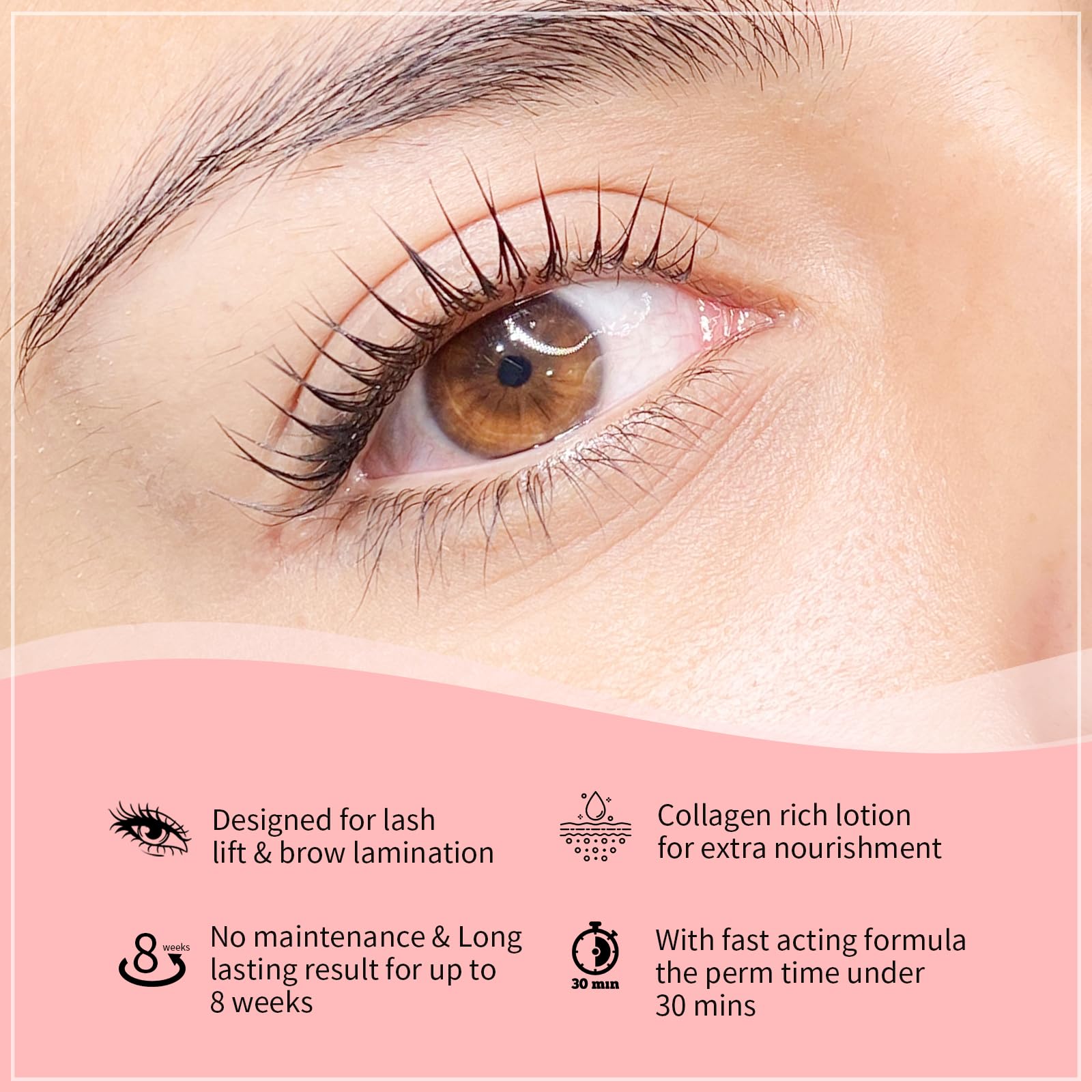 ICONSIGN Lash Lifting Kit Eyelash Perm Kit Upgraded Version Lash Curling, Effective Economical Lash Lifting with Whole Tools, Semi-Permanent Curling Perming Wave Suitable For Salon