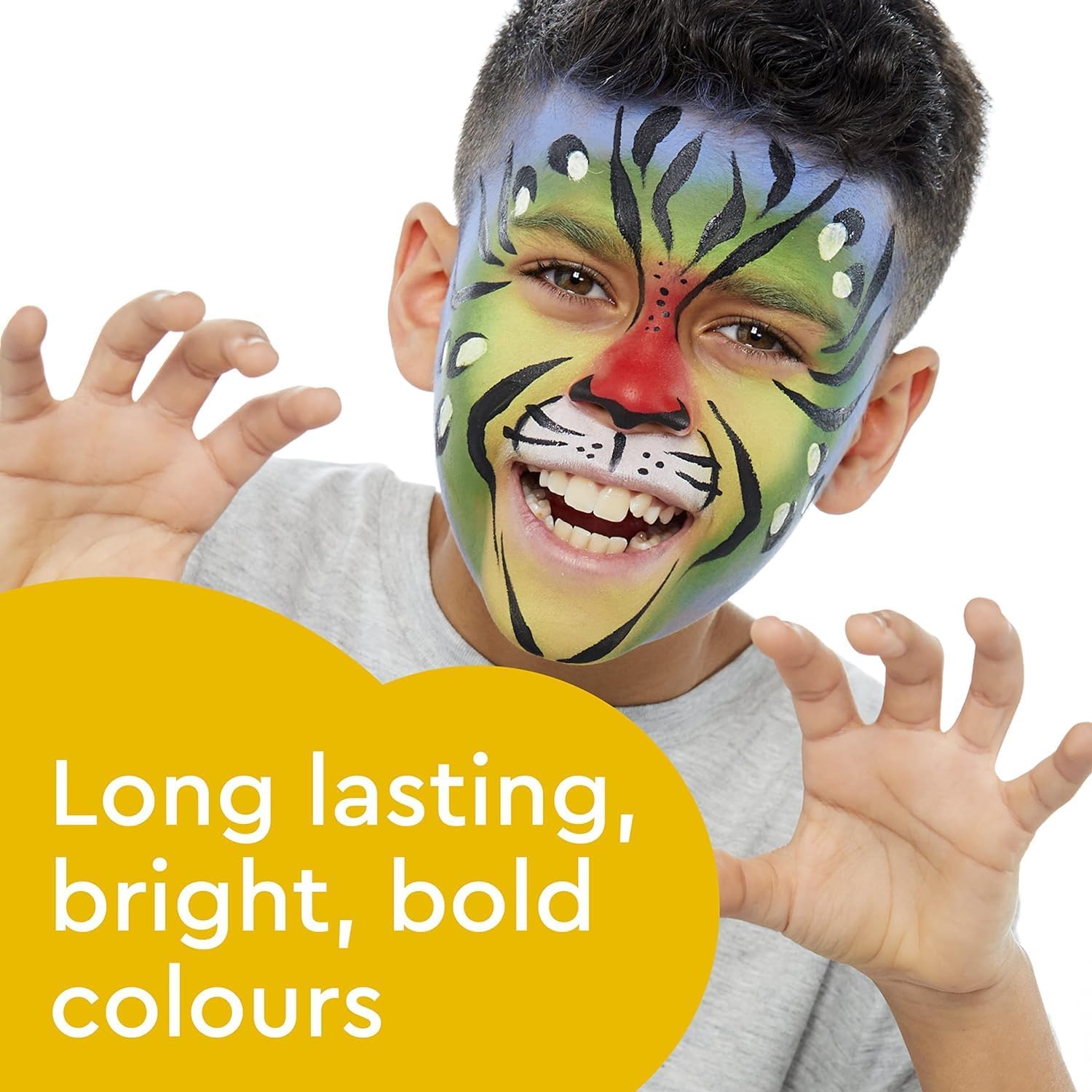 Snazaroo Ultimate Party Pack Face Paint Palette Kit for Kids and Adults, 8 Colours, 11pcs, Brush, Sponge, Guide, Water Based, Easily Washable, Non-Toxic, Makeup, Body Painting and Parties, for Ages 3+