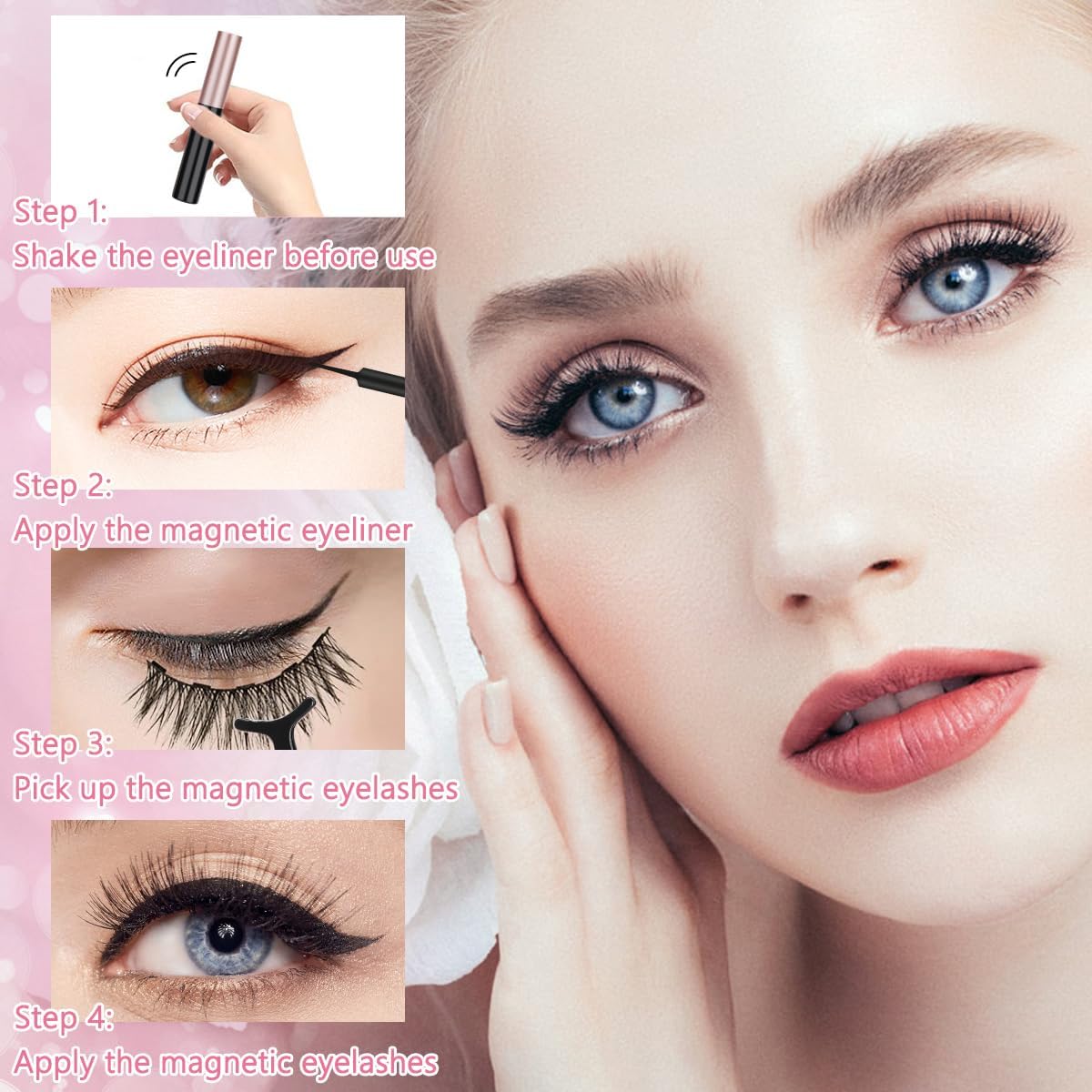 Eyelash Extension 0.15 D Curl Mix-8-15mm Soft Black Matte Optional (Large)