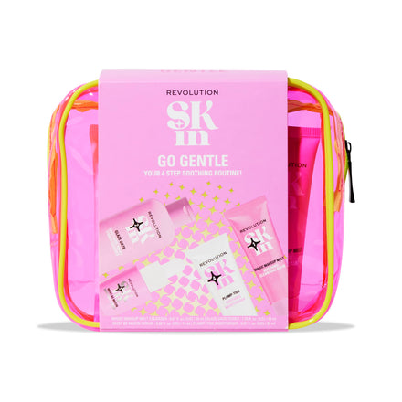 Revolution Skin, Go Gentle 4 Step Starter Kit, Skincare Set Includes Cleanser, Toner, Serum & Moisturiser, Vegan & Cruelty-Free, 4 Products Included
