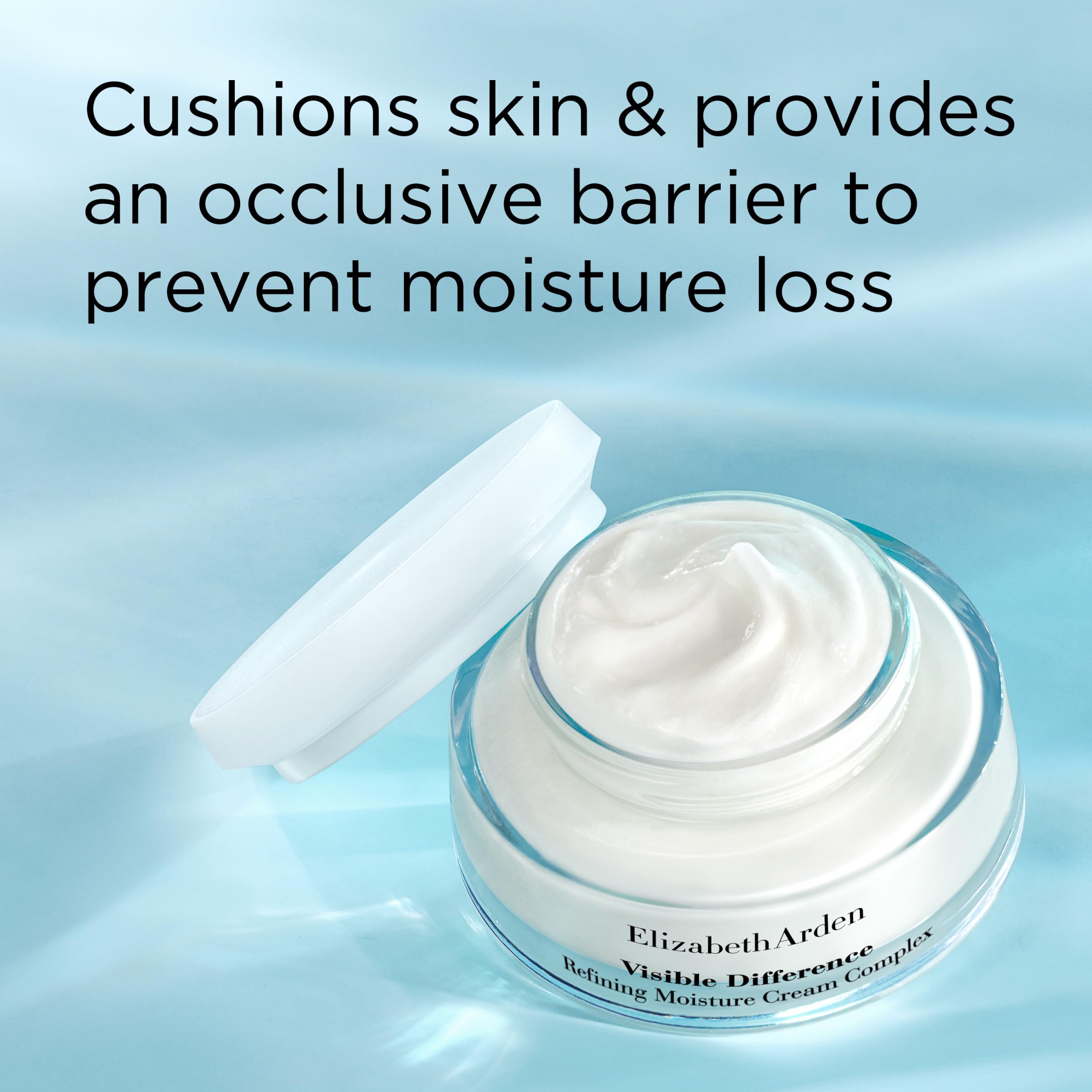 Elizabeth Arden Visible Difference Refining Moisture Cream Complex, Daily Face Moisturizer, Prevents Hydration Loss, Dermatologist and Clinically Tested, 2.5 Oz