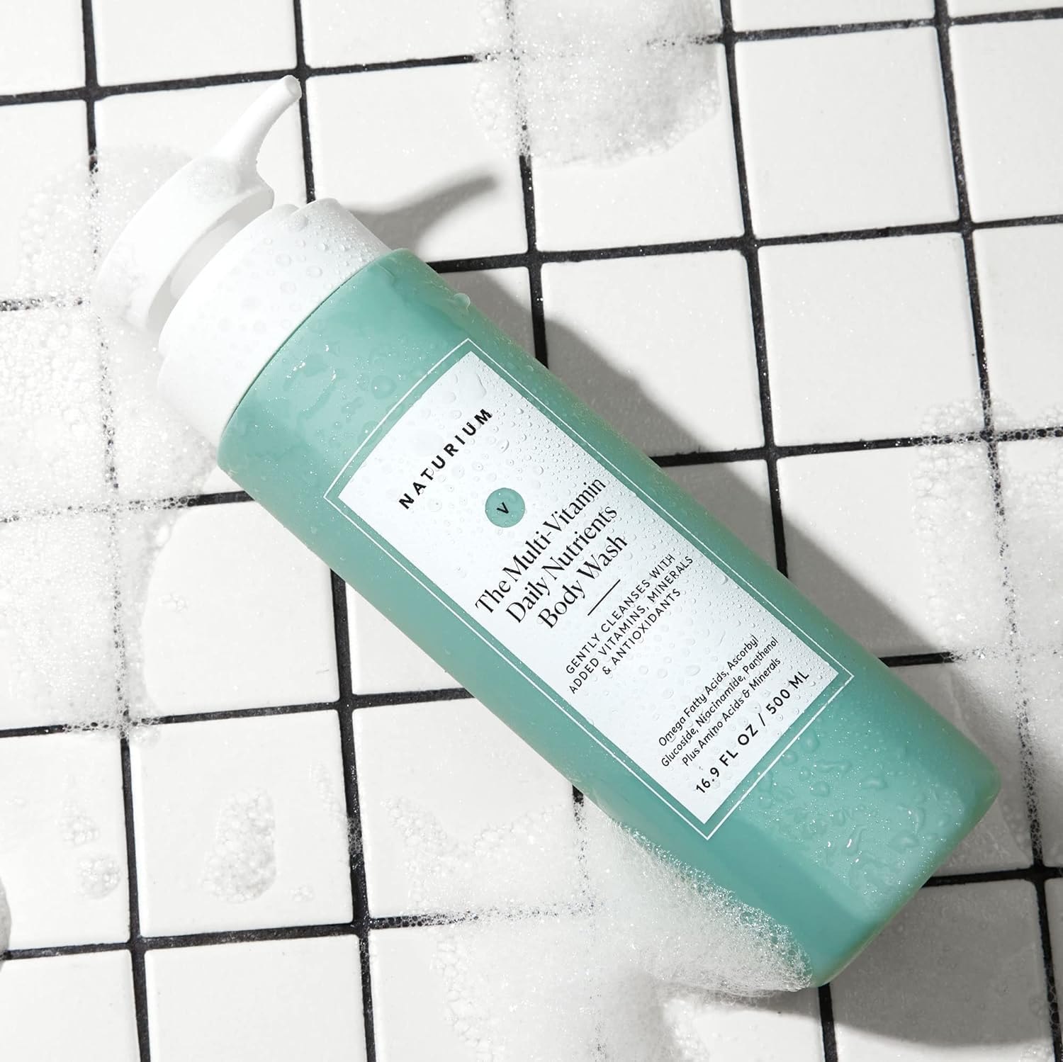 Naturium The Multi-Vitamin Daily Nutrients Body Wash, Hydrating Cleanser | 16.9 FL OZ / 500 ML