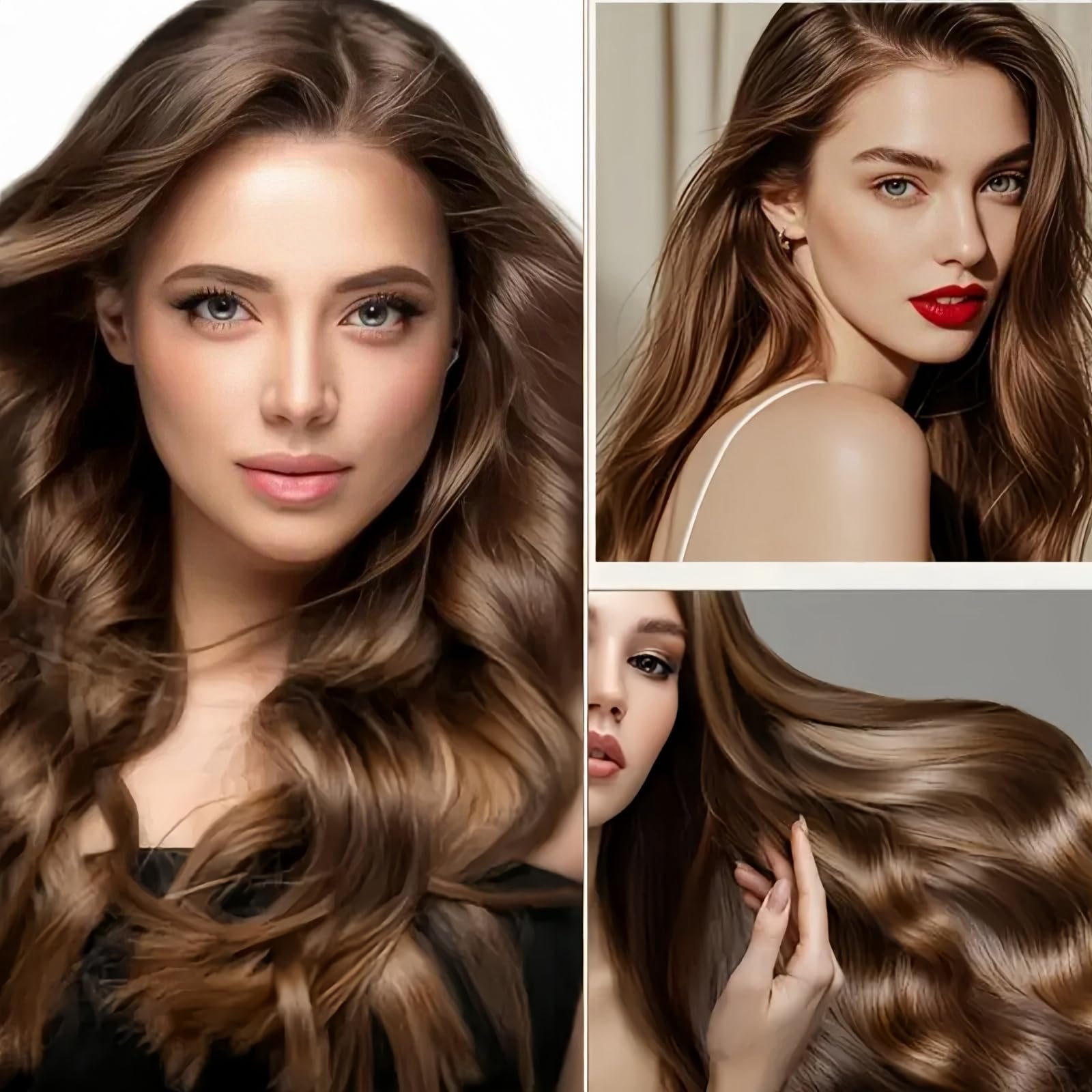 Polar Hair Dye Shampoo,3 in 1 Shampoo for Color Treated Hair,Brown Hair Dye,Natural Plant Hair Dy/e Sham/poo,Pol/ar Hair Care,Ha/ir Care Instant Dye Sham/poo,Ha/ir Dye Pure Plant Extract(Light Brown)