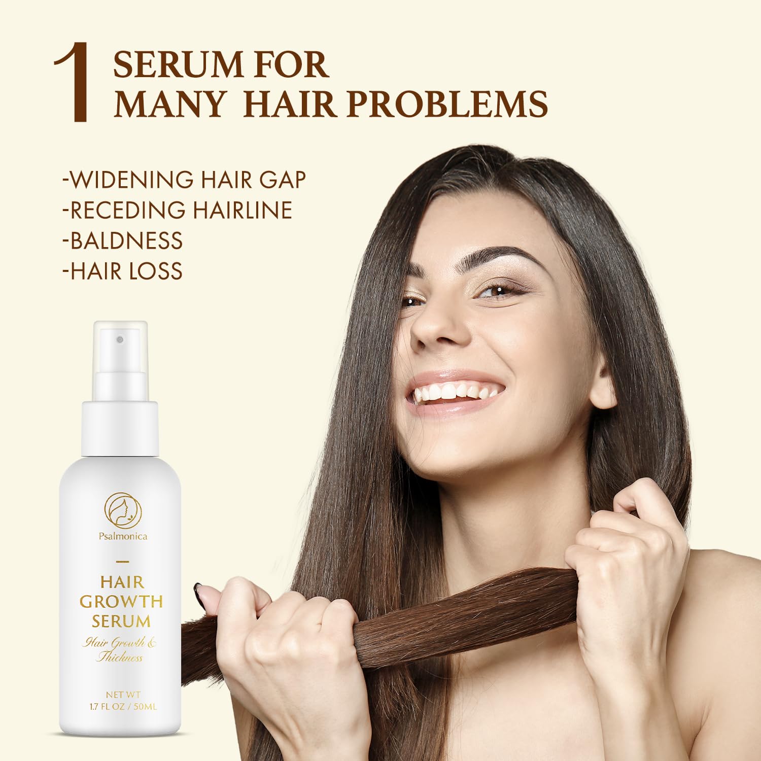 Hair Growth Serum: Rosemary Batana Castor Oil Rice Water Biotin Hair Oils for Hair Growths - Hair Growth Thickening Product - Hair Loss Treatments for Women Men(1.7fl oz)