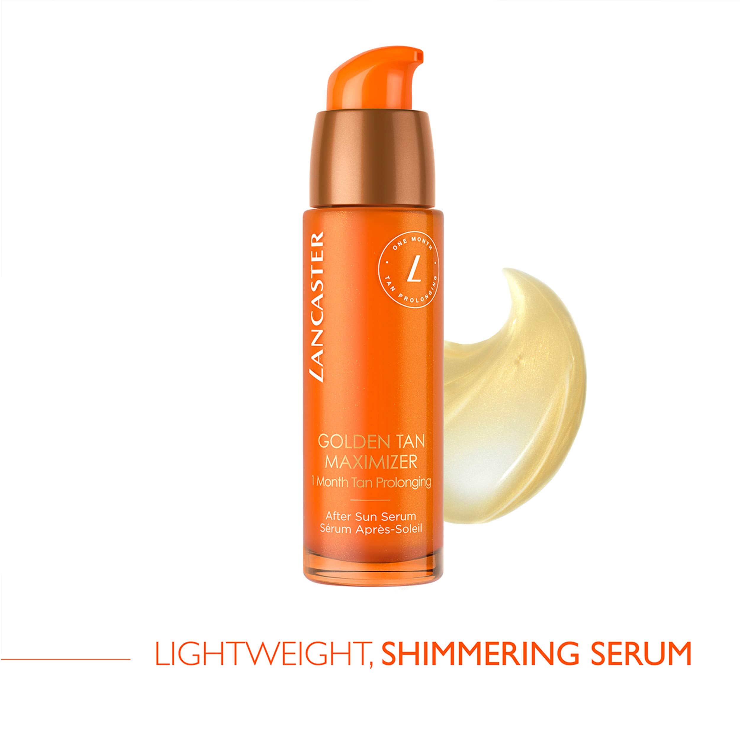 Lancaster Golden Tan Maximizer After Sun Face Serum 30ml | One Month Tan Prolonging | Natural Tan Accelerator | Soothes and Calms Sun-Exposed Skin | Softens Skin with Velvety Finish