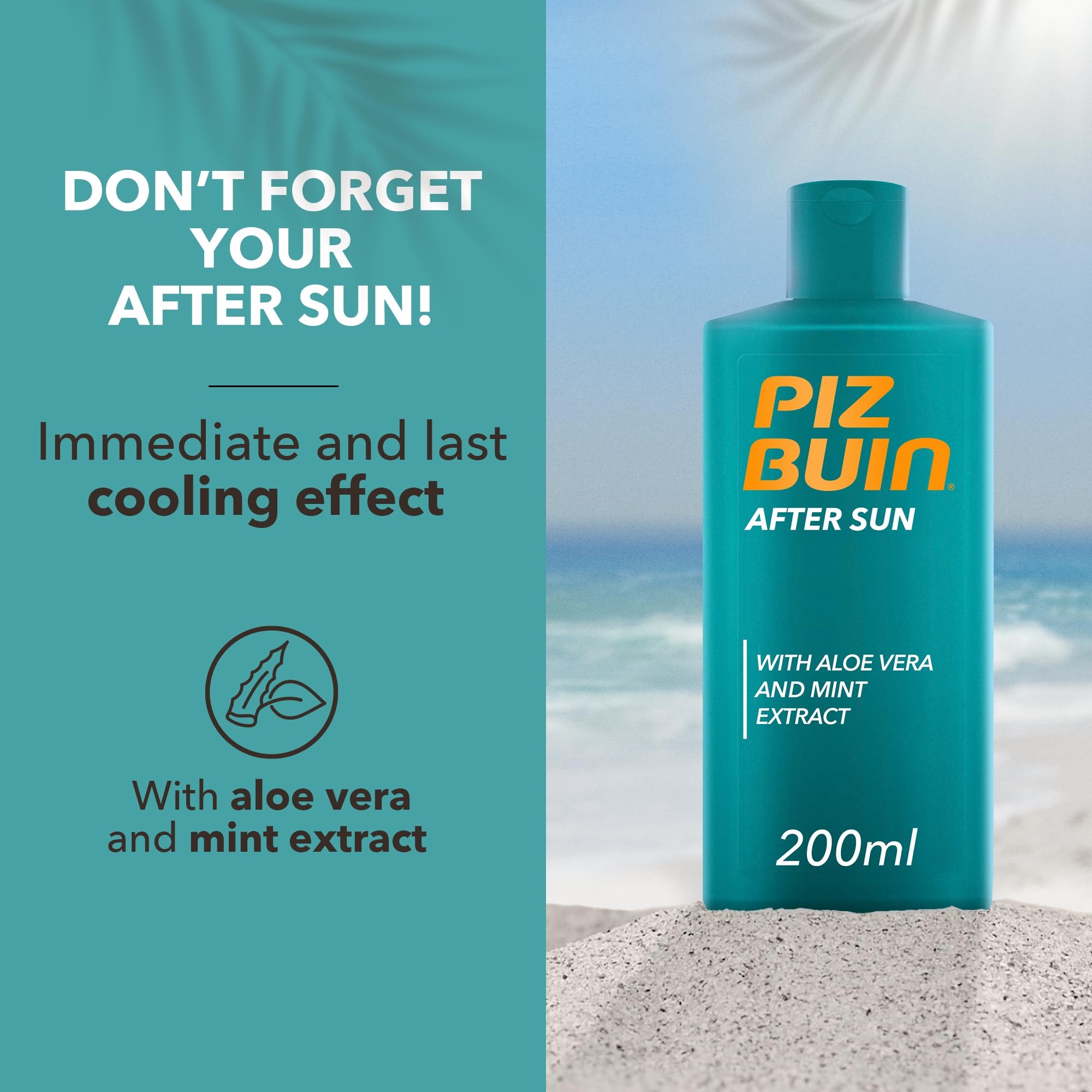 Piz Buin Allergy Lotion SPF 50 (400ml), Sun Cream to Strengthen Skin's Resilience, Sunscreen with Immediate and Effective UVA/UVB Protection for Sensitive Skin, Sweat & Water Resistant