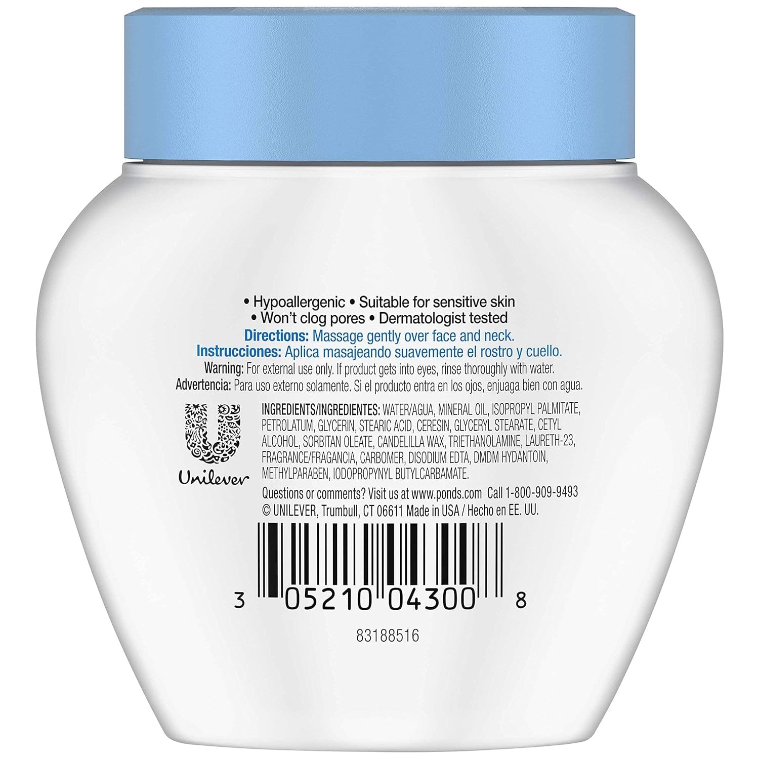 Pond's Cream Dry Skin 3.9 oz (Pack of 2)