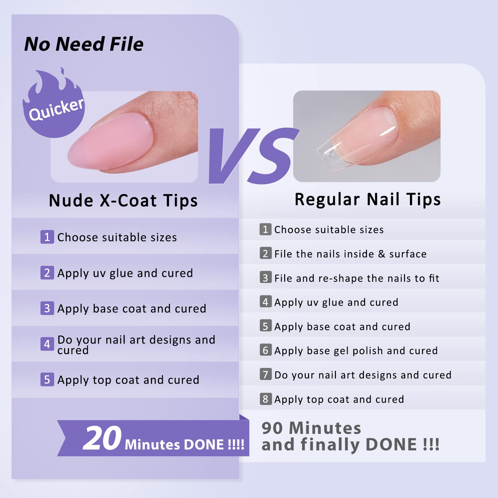 Short Almond Gel Nail Tips - BTArtbox XCOATTIPS 160 Pcs Fake Nails, Pre-applied Tip Primer Soaked Off Press On Nails for Nail Extensions in 16 Sizes