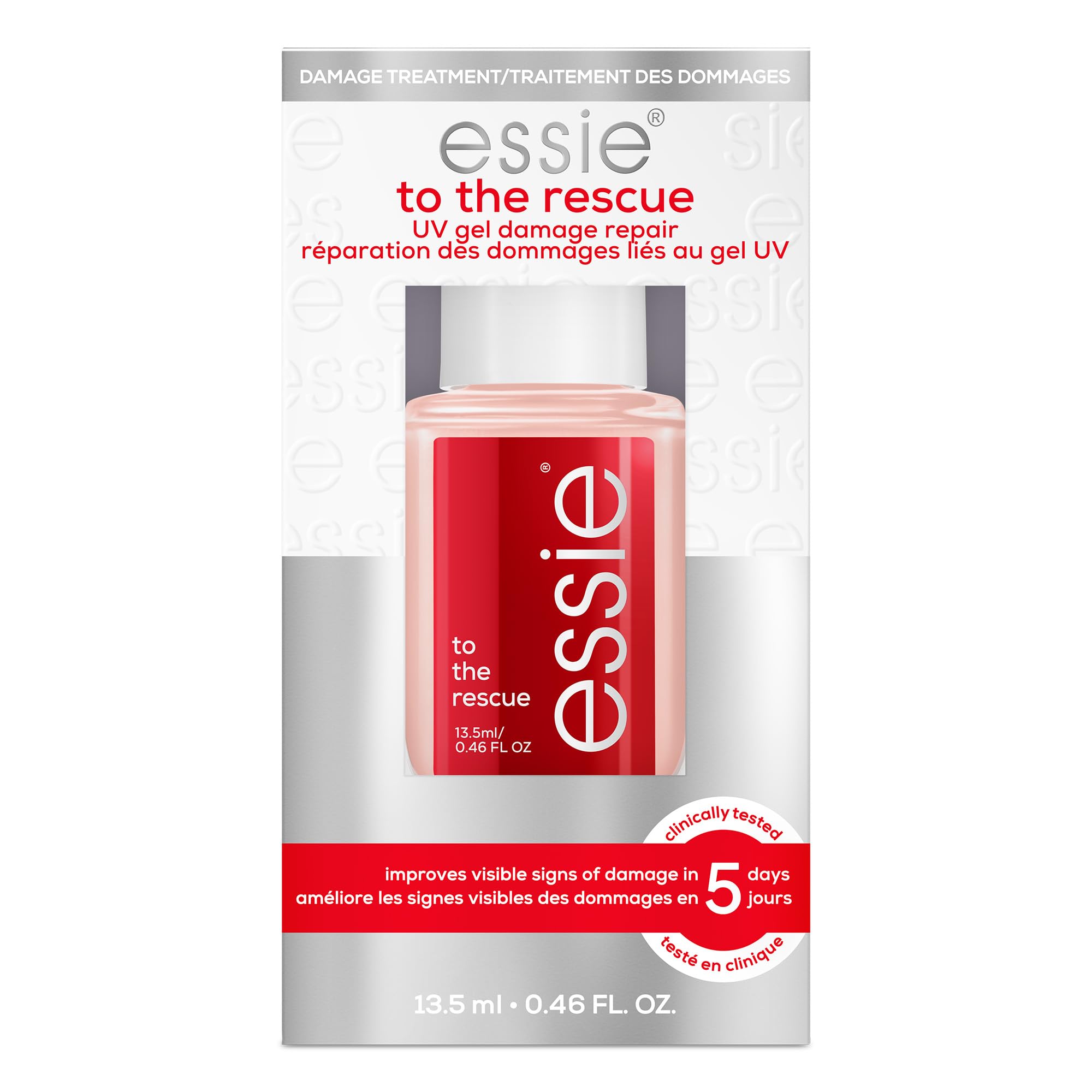 essie To The Rescue UV gel damage repair nail treatment, 13.5ml