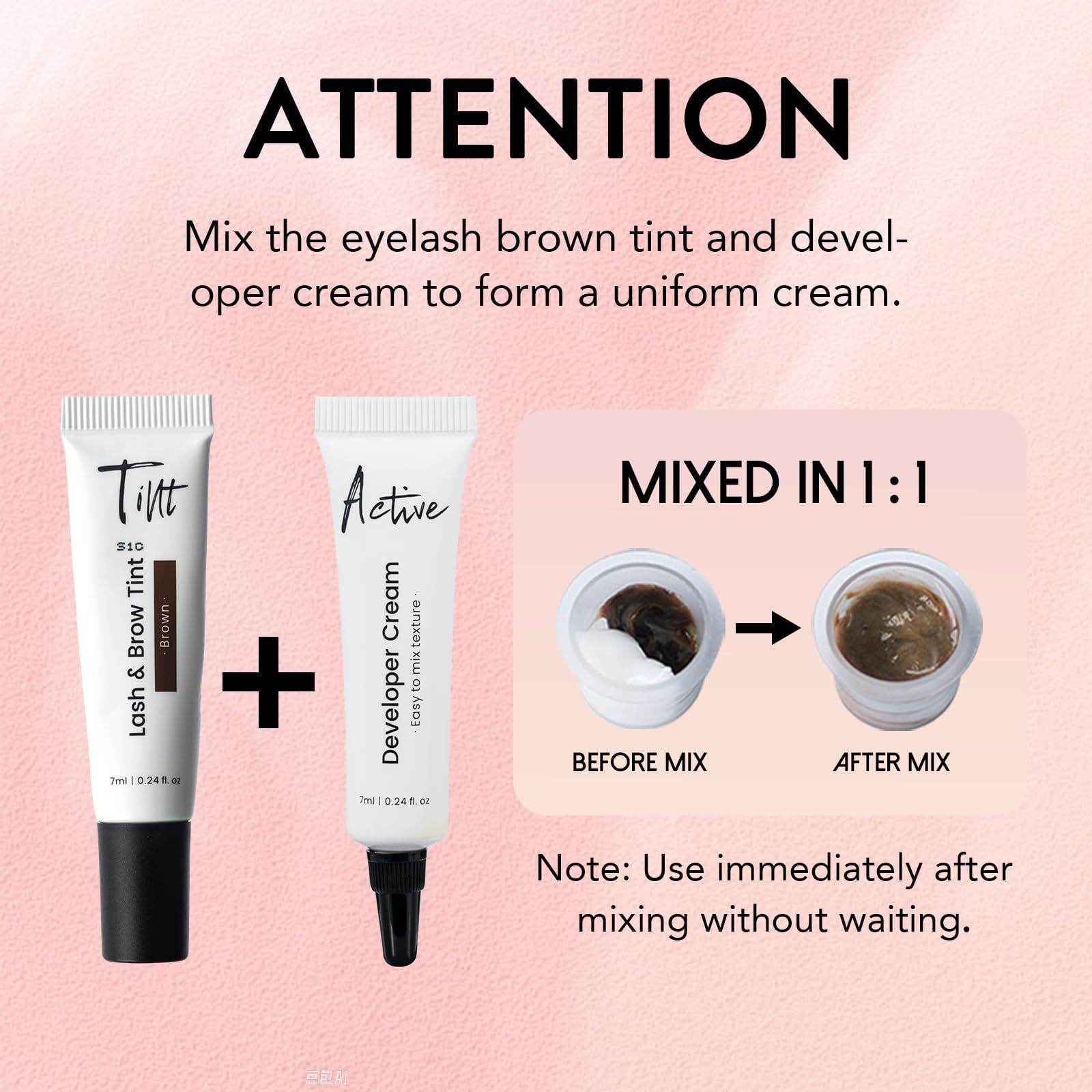 Eyebrow Dye Kit, 2 in 1 Brow and Lash Tint Kit - Fast and Safe Results (Dark Brown), Natural Effects Long Lasting Lasts 4 Weeks Easy to Use for Salon & Home Use
