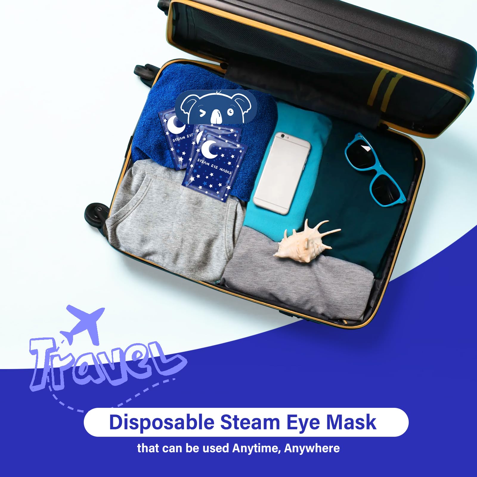 ProCIV Steam Warming Lavender Sleep Mask - 30 Pcs, Strong Aroma, Dry Eye & Puffy Eye Relief, Gift Set for Students|Teacher|Men|Women|Friend