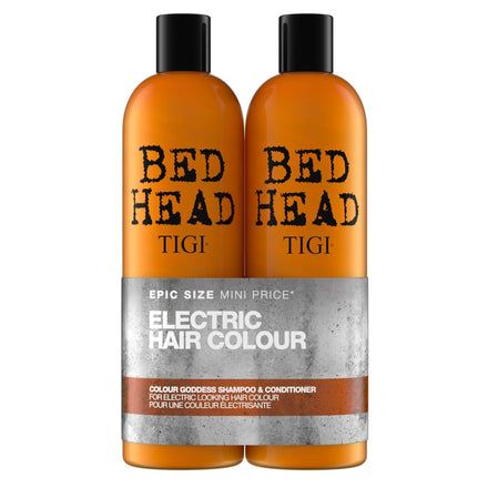 Bed Head by TIGI | Colour Goddess Shampoo and Conditioner Set | Professional Hair Treatment For Coloured Hair | Nourishing And Moisturising | 750 ml (Pack of 2)