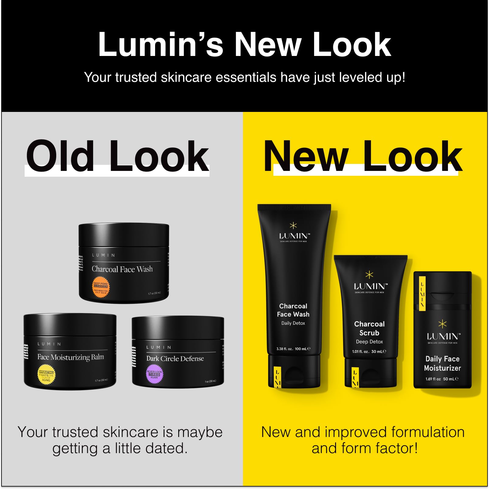 Lumin - Super Light Moisturiser Men - Skin Care for Men, Ideal for Control Oily Skin, Reduce Appearance of Fine Lines, Boost Hydration With Hyaluronic Acid, Daily Use, 50ml