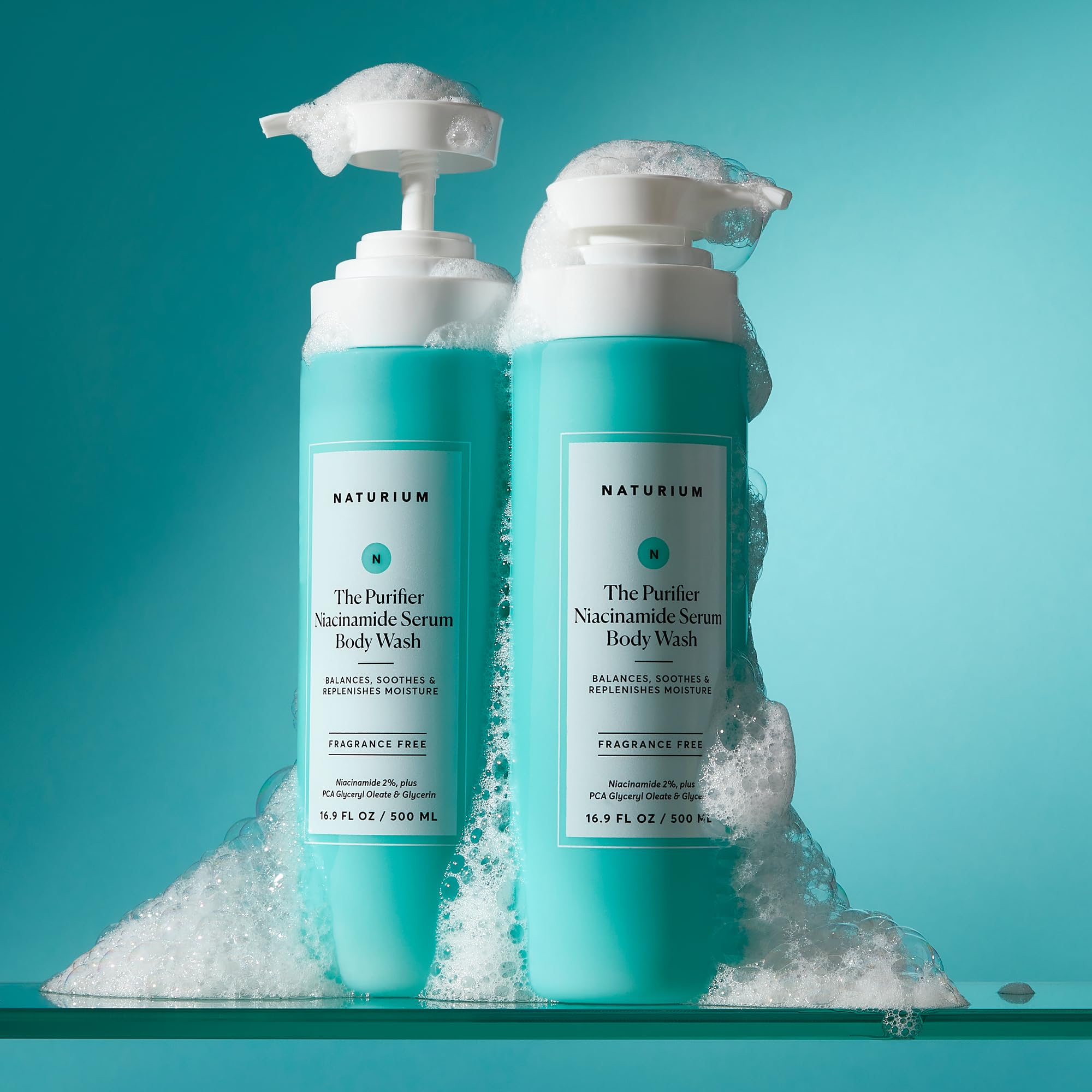 Naturium The Purifier Niacinamide Serum Body Wash, Gentle Cleanser | 16.9 FL OX / 500 ML