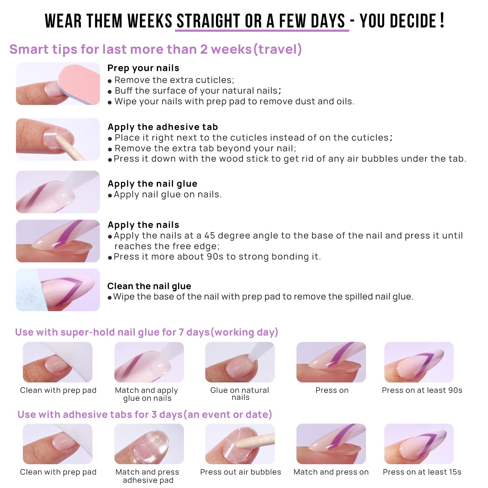 BTArtbox Press On Nails Almond - Medium False Nails in 15 Sizes, 30Pcs Soft Gel Chrome Fake Nail with Glue, Light Weight & Fit Perfectly, Natural Stick on Nails for Women, Chocolate Glazed