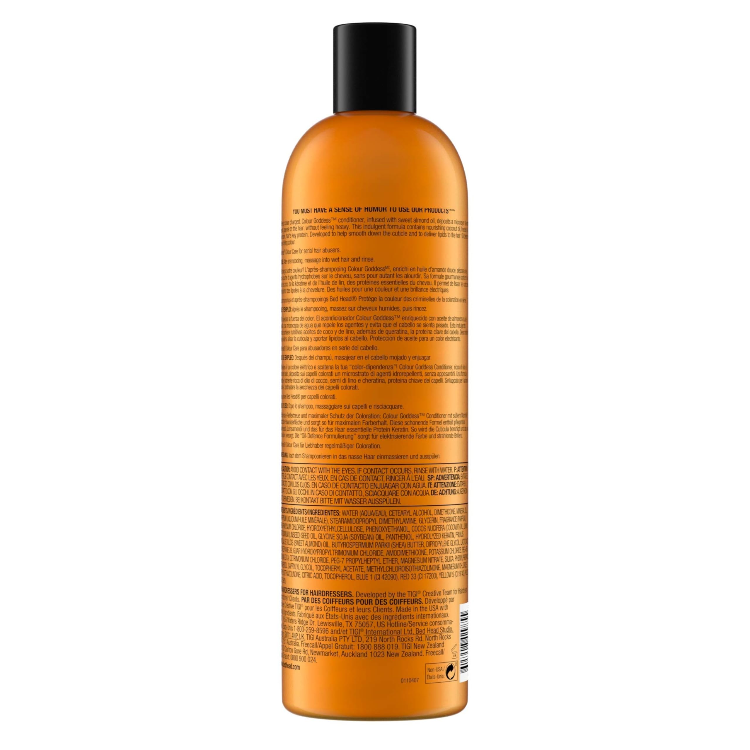 Bed Head by TIGI | Colour Goddess Shampoo and Conditioner Set | Professional Hair Treatment For Coloured Hair | Nourishing And Moisturising | 750 ml (Pack of 2)