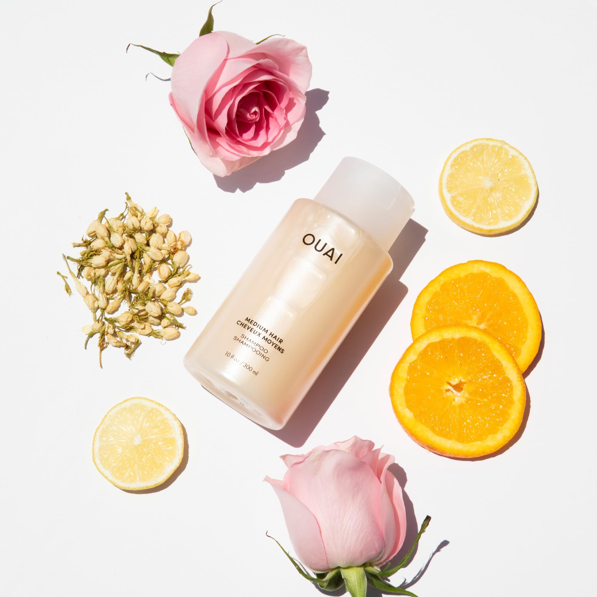 OUAI Medium Shampoo Travel Size - Hydrating Shampoo + Coconut Oil, Babassu, Kumquat Extract + Keratin - Strengthens, Nourishes, Adds Shine - Paraben, Phthalate, Sulfate Free Hair Care Products - 89ml