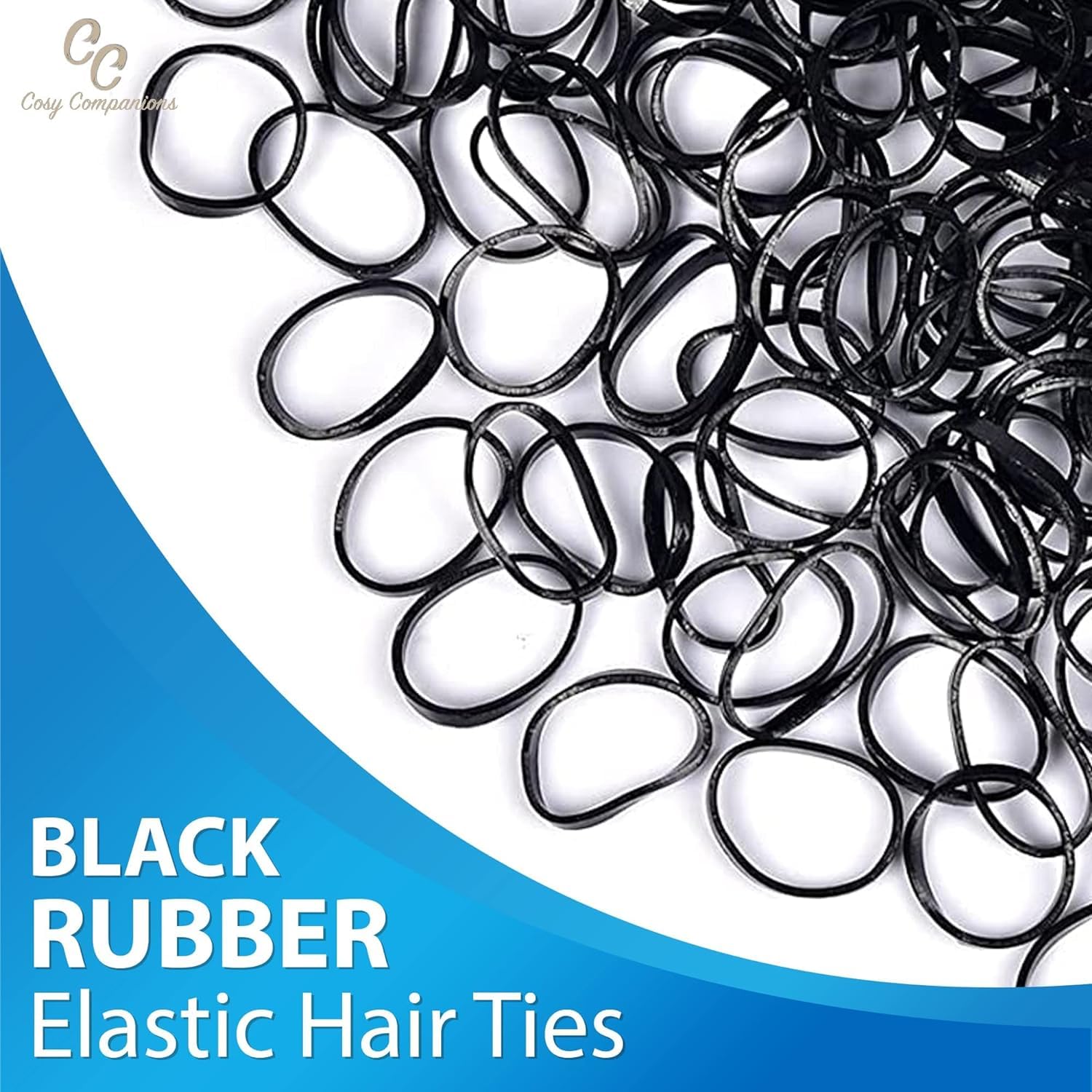 Cosy Companions™ Black Hair Bands 250 Pack