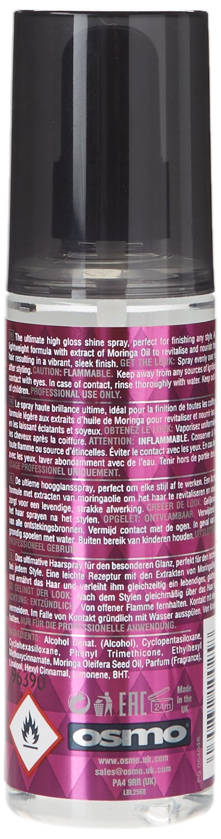 Osmo High Gloss Blinding Shine Illuminating Finisher Spray, 125 ml (4.23 fl oz)