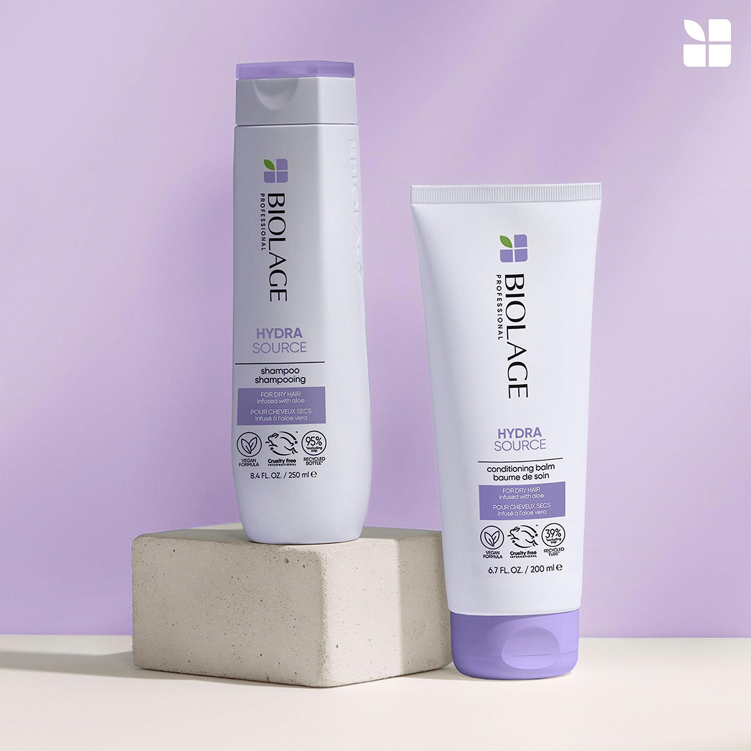Biolage Dry Hair Shampoo, Hydrating Shampoo, Moisturises and Softens Dry Hair, HydraSource, 250 ml