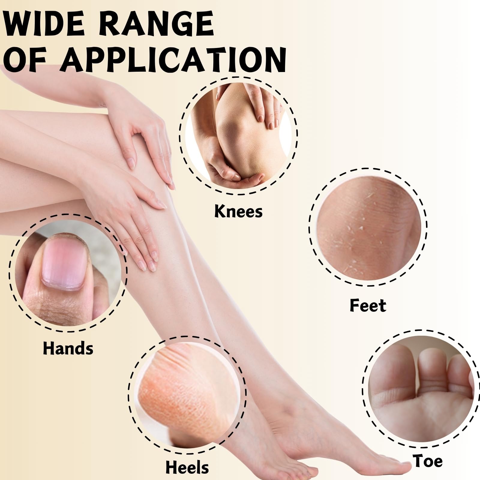Urea Cream 60 Percent for Feet - Urea Foot Cream - Foot Cream for Cracked Heels and Dry Skin - Cracked Heel Repair Cream - Skin Care Hands & Feet - Foot Moisturiser (60% Urea Foot Creams)