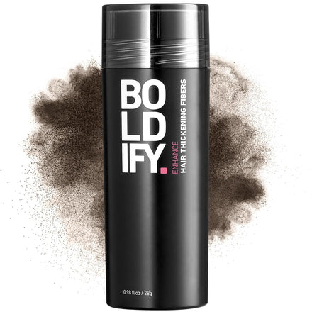 BOLDIFY Hair Fibres (28g) - Fill In Thinning and Fine Hair for an Instantly Fuller, Thicker Look - 14 Shades for Women and Men - Ash Brown