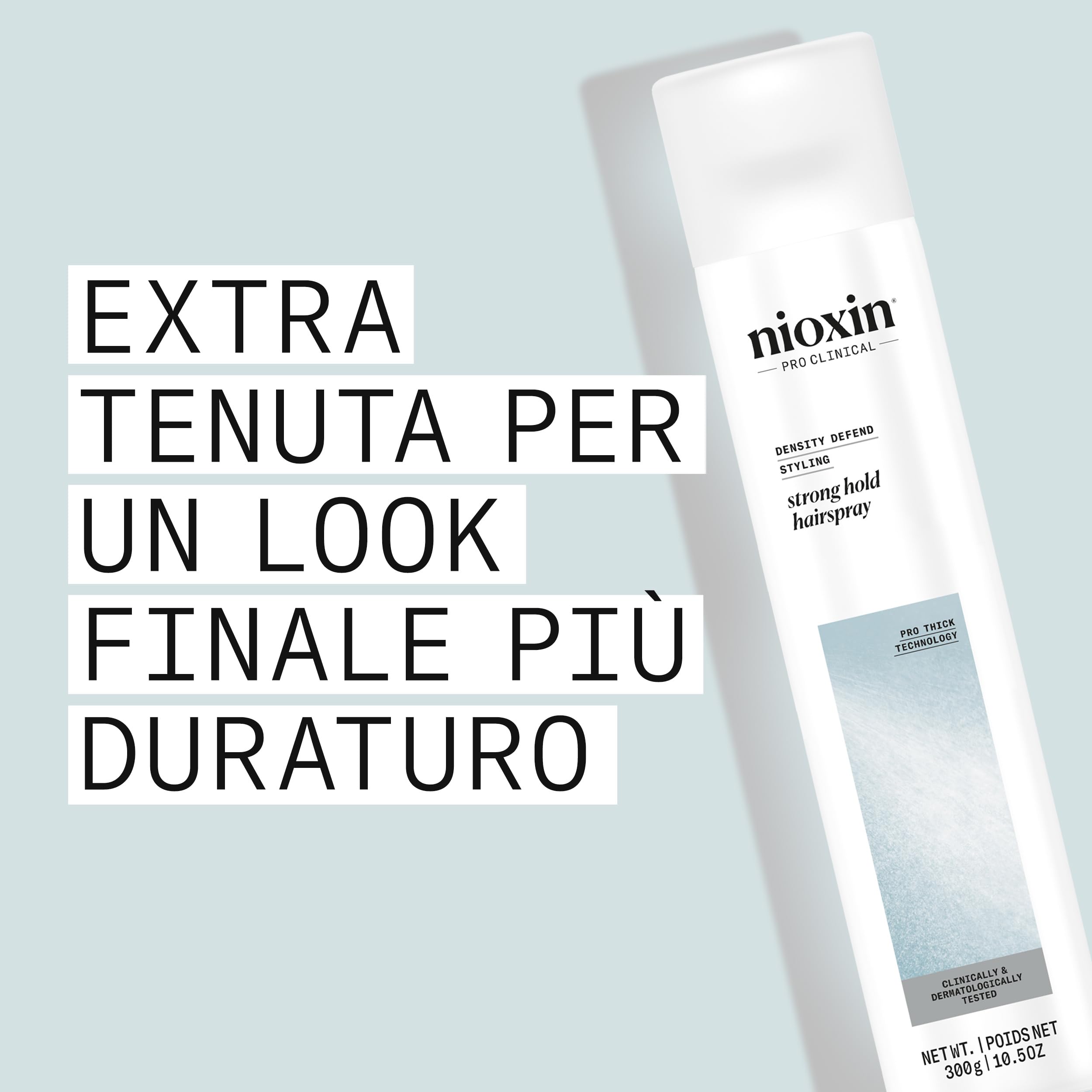 Nioxin Density Defend Styling Strong Hold Volume Hair Spray - Long-Lasting Hairstyles, for Medium to Coarse Hair (300ml)