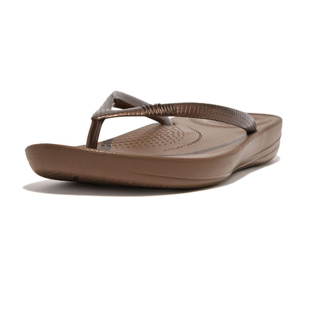 New Fitflop Women's Iqushion Ergonomic Flip Flop Bronze 8