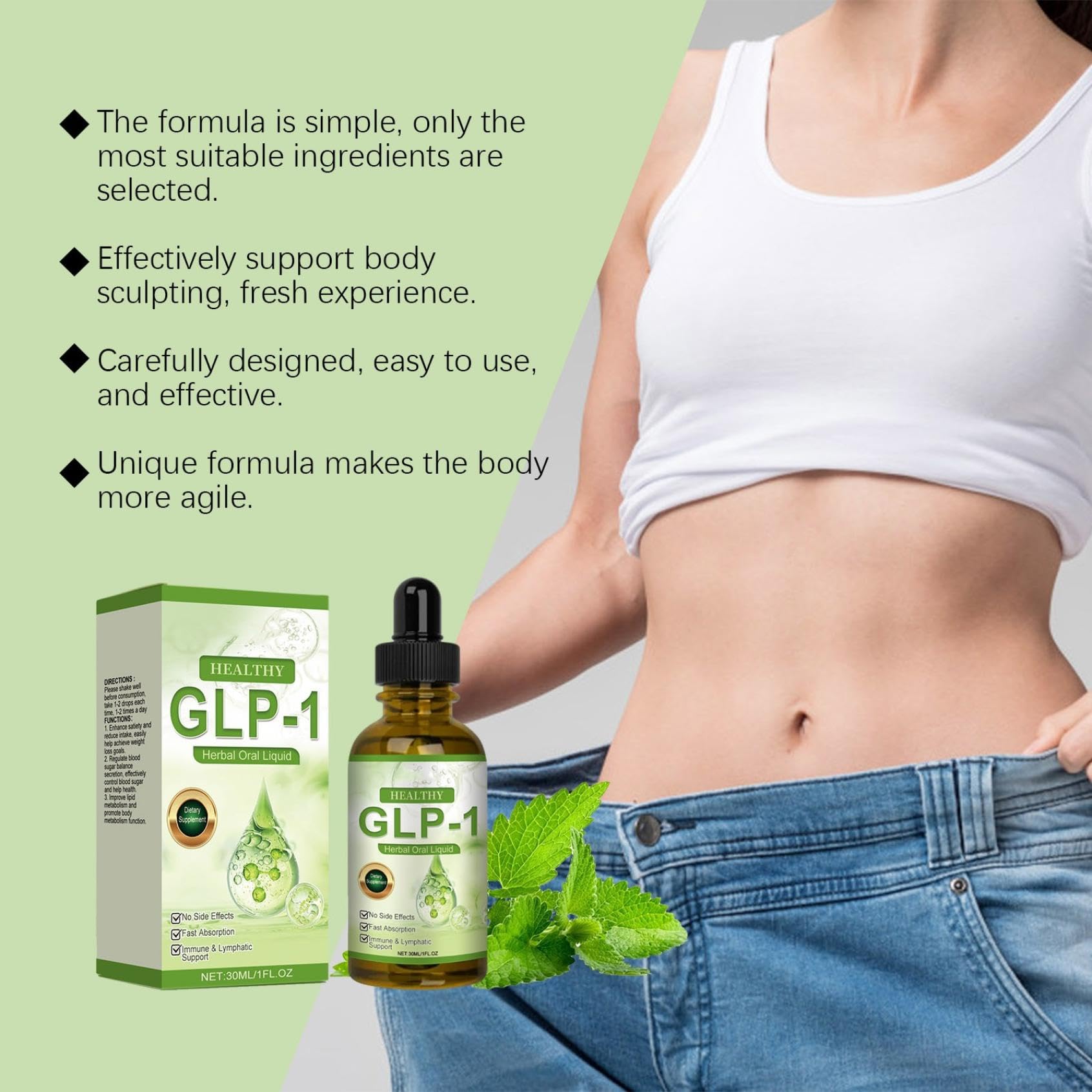 GLP-1 Advanced Supplement Liquid Natural Advanced Liquid Drops Body Care Liquids Drop Maximum Strength Overall Wellness Drops Supplement Liquids Relief Relaxation Daily Energy Support Body Drop (3)