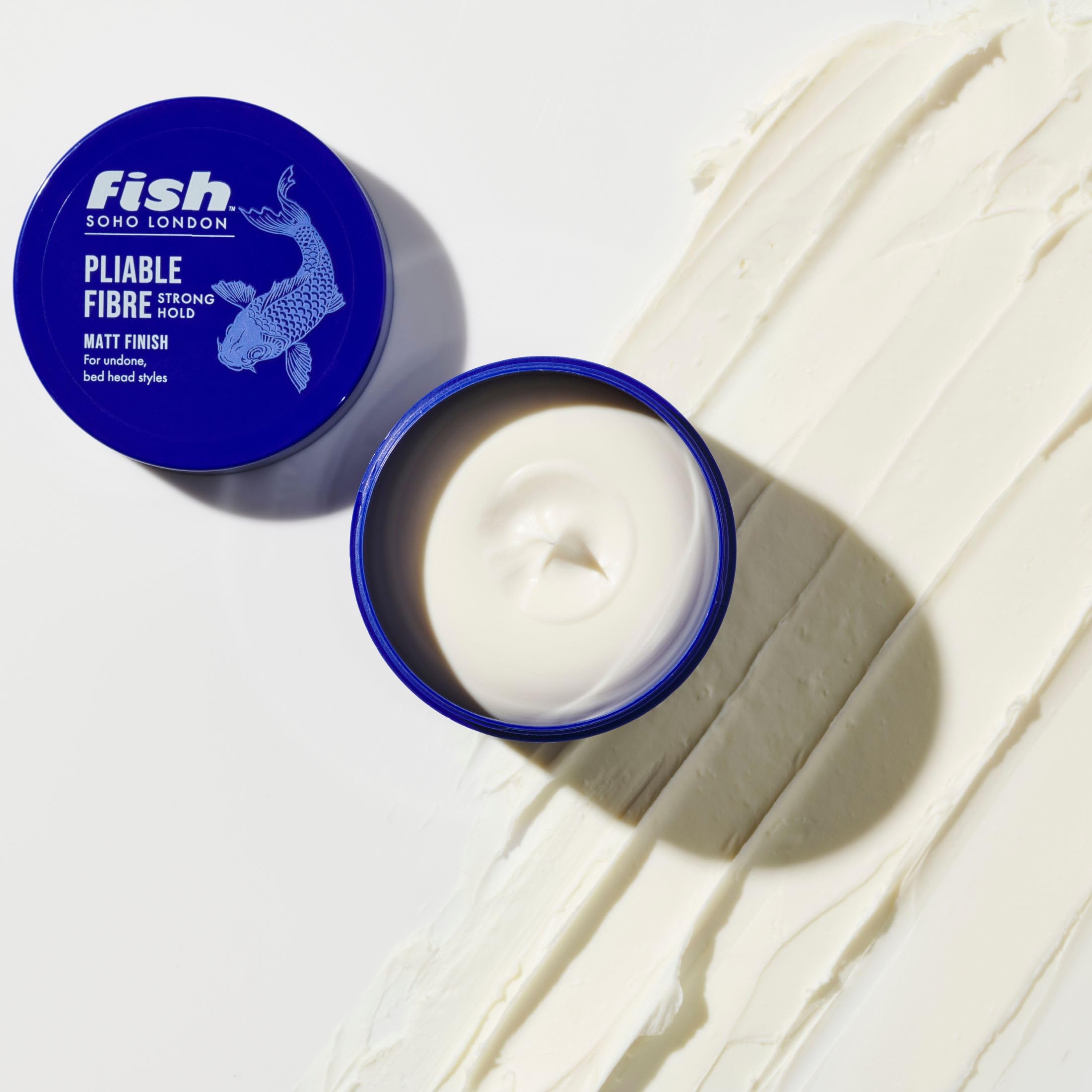 fish Original Fishfibre Pliable Fibre, Mens Hair Styling Product Suitable for Short & Medium Length Hair. Stylist & Barber Used. Super Matt Finish Firm Hold, Natural & Defined Look, 100ml