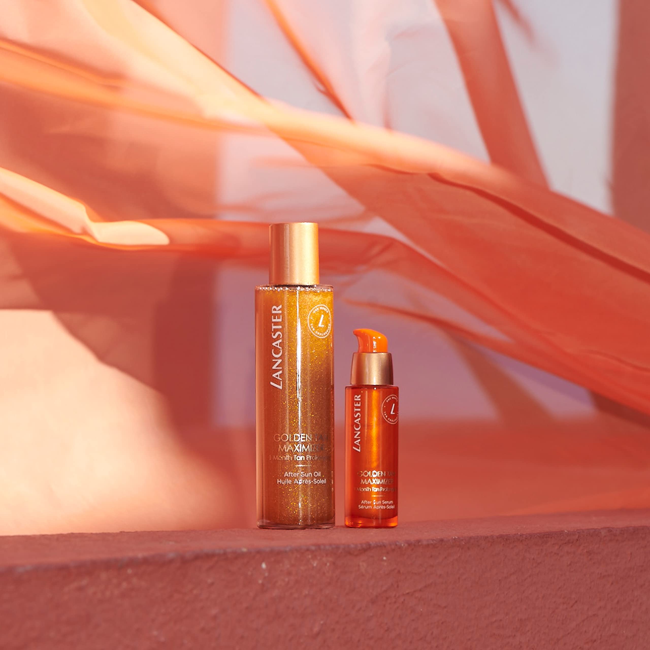 Lancaster Golden Tan Maximizer After Sun Face Serum 30ml | One Month Tan Prolonging | Natural Tan Accelerator | Soothes and Calms Sun-Exposed Skin | Softens Skin with Velvety Finish
