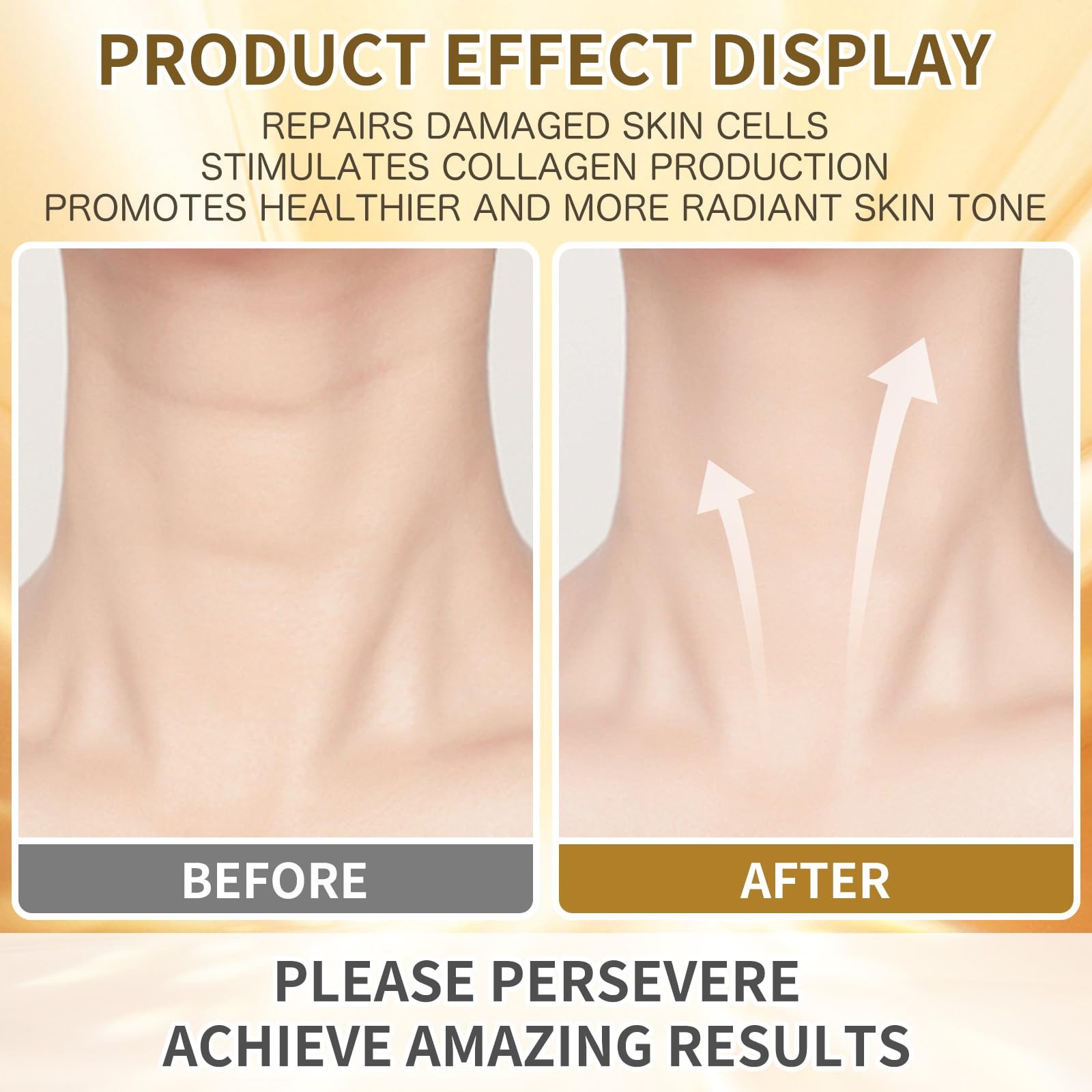 Anti Aging Firming Neck Cream - Anti Wrinkle Collagen Cream, Face Moisturizer Retinol Cream, Chest Neck & Face Cream Repairing|Lifting|Moisturzing Skin Care for Men | Women(1.7 OZ)