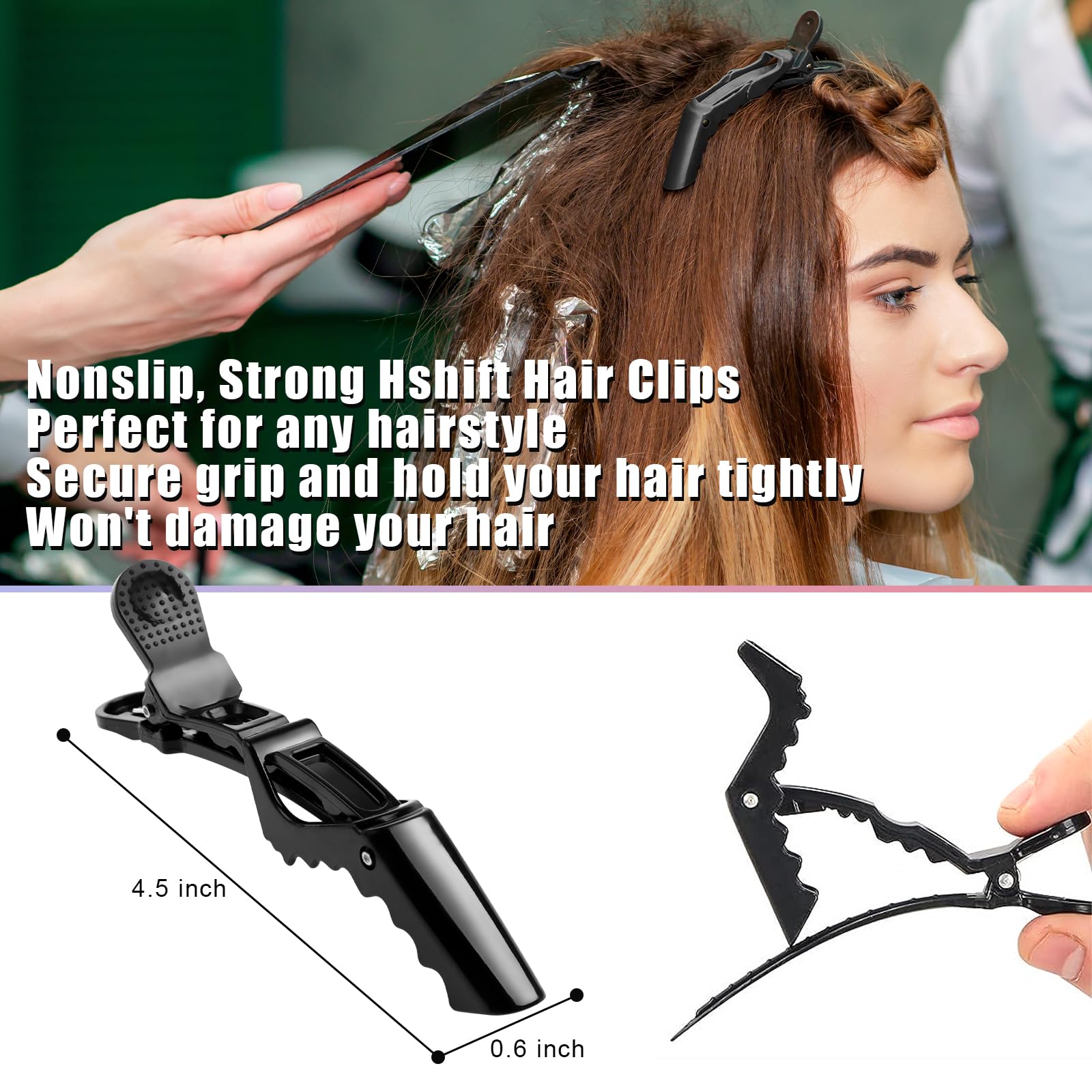 Hair Coloring Dyeing Kit, Gezimetie Hair Dyeing Tool Set, Brush Double-sided Coloring Comb and Bowl Set Kit DIY Salon