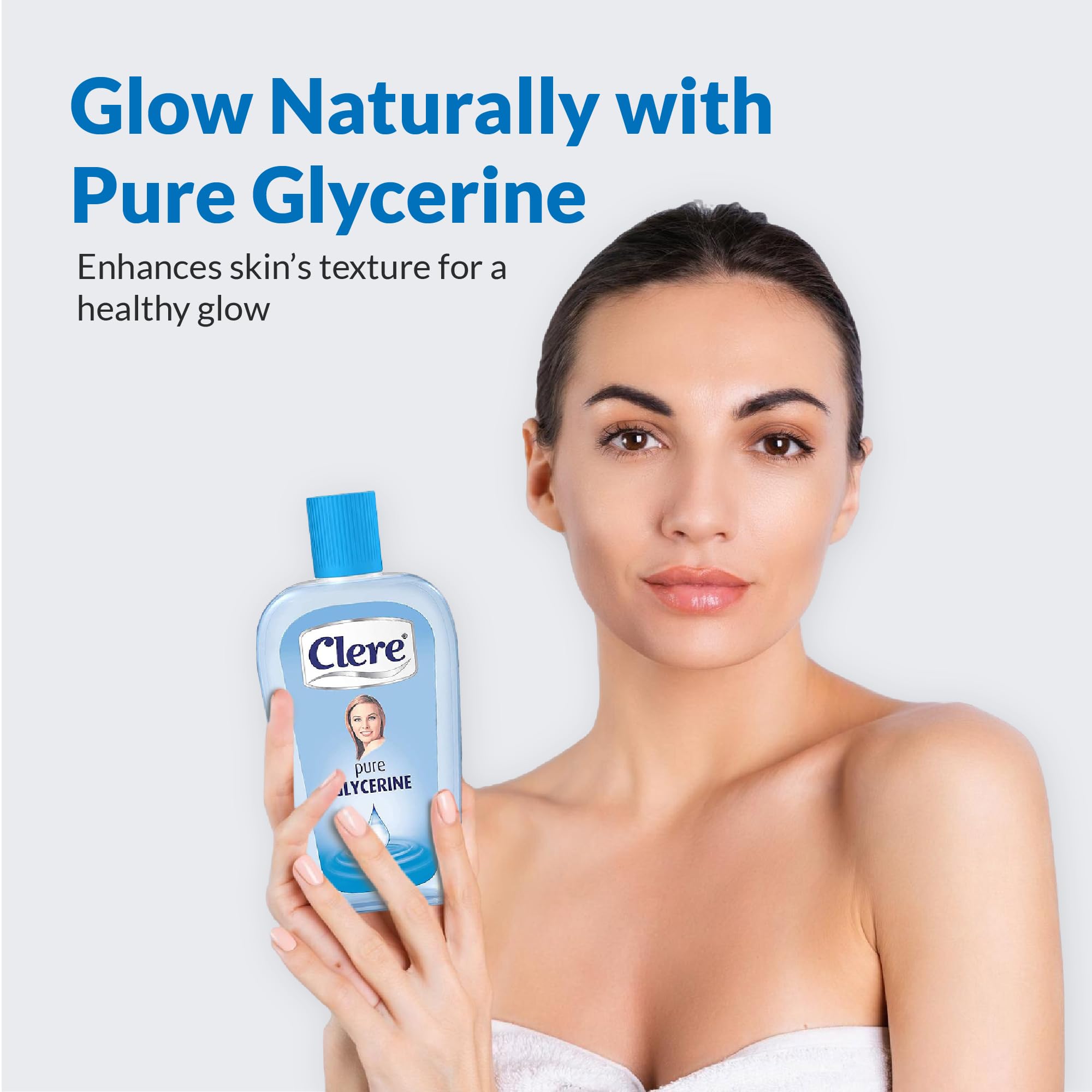 CLERE Pure Glycerine Liquid For Versatile Skin Care, Softening and Moisturizing 100 ml