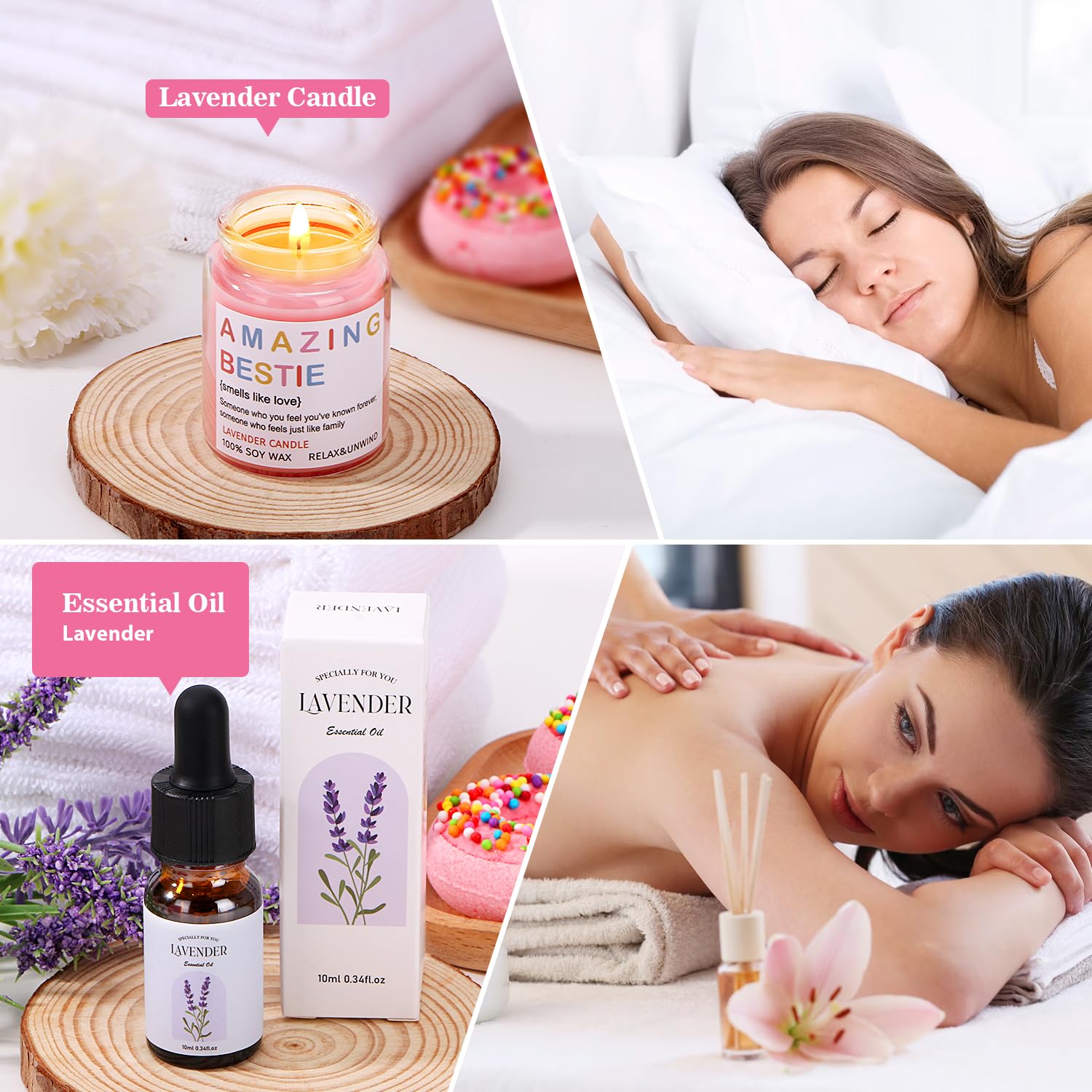 Birthday Gifts for Women Best Friend, Best Friend Bestie Gifts for Women, Friendship Pamper Hamper Relaxation Gifts Ladies Set Care Package Box, Female Christmas Xmas Presents for Friends BFF Sister