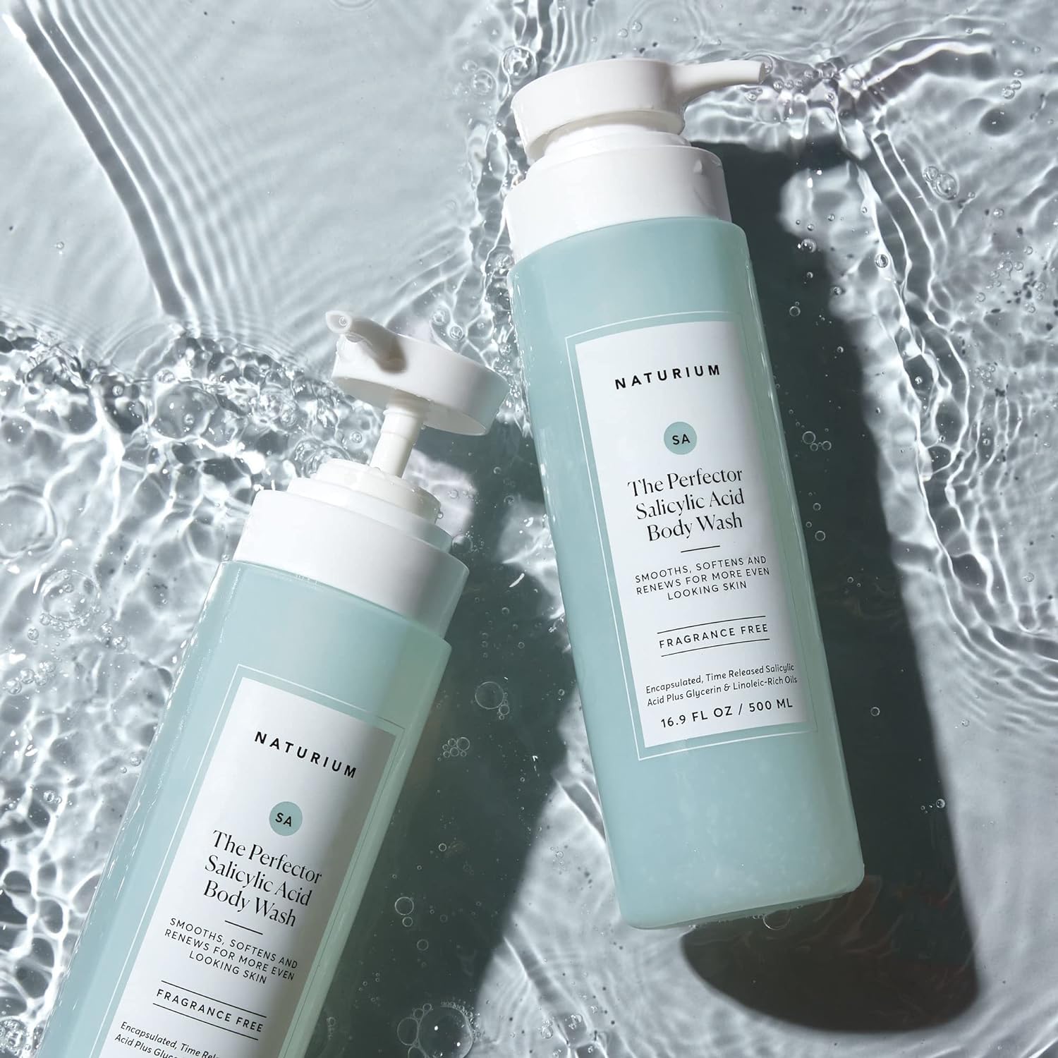 Naturium The Perfector Salicylic Acid Body Wash, Gentle & Smoothing Cleanser | 16.9 FL OZ / 500 ML