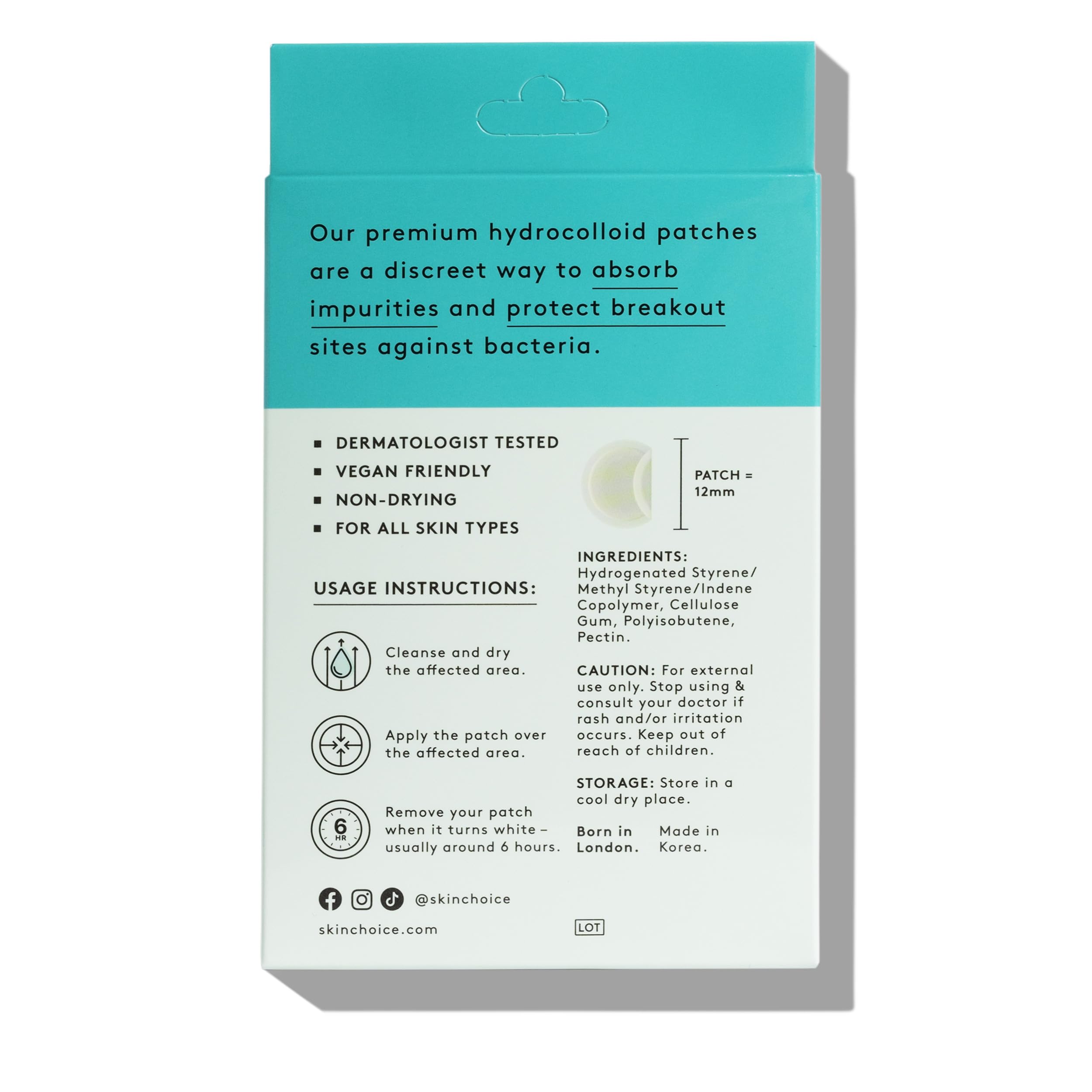 SKIN CHOICE Pimple Patches - Breakout Spot Patches (Pack of 75) Acne Patches, Hydrocolloid Patches, Spot Stickers For Face, Spot Treatment Dots, Mighty Blemish Patches, Vegan, Cruelty-Free Skin Care
